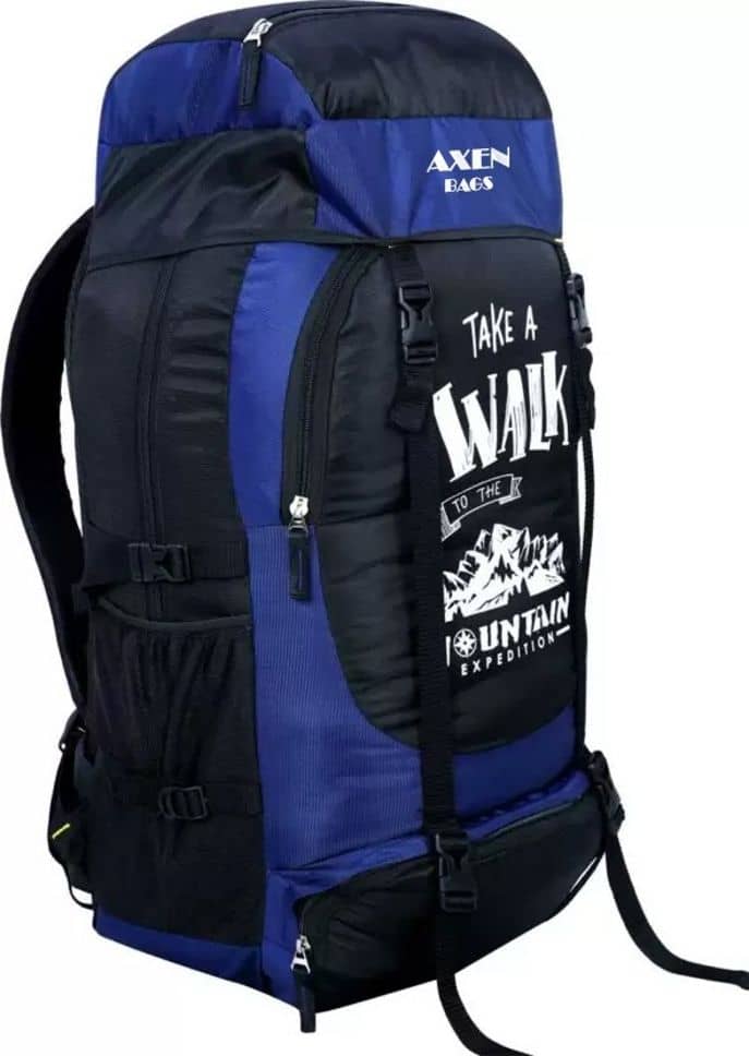 AXEN BAGS 60 Ltrs Polyester Backpack *For Men ( Blue ) - Handbags | Buy online on ZillyBuy