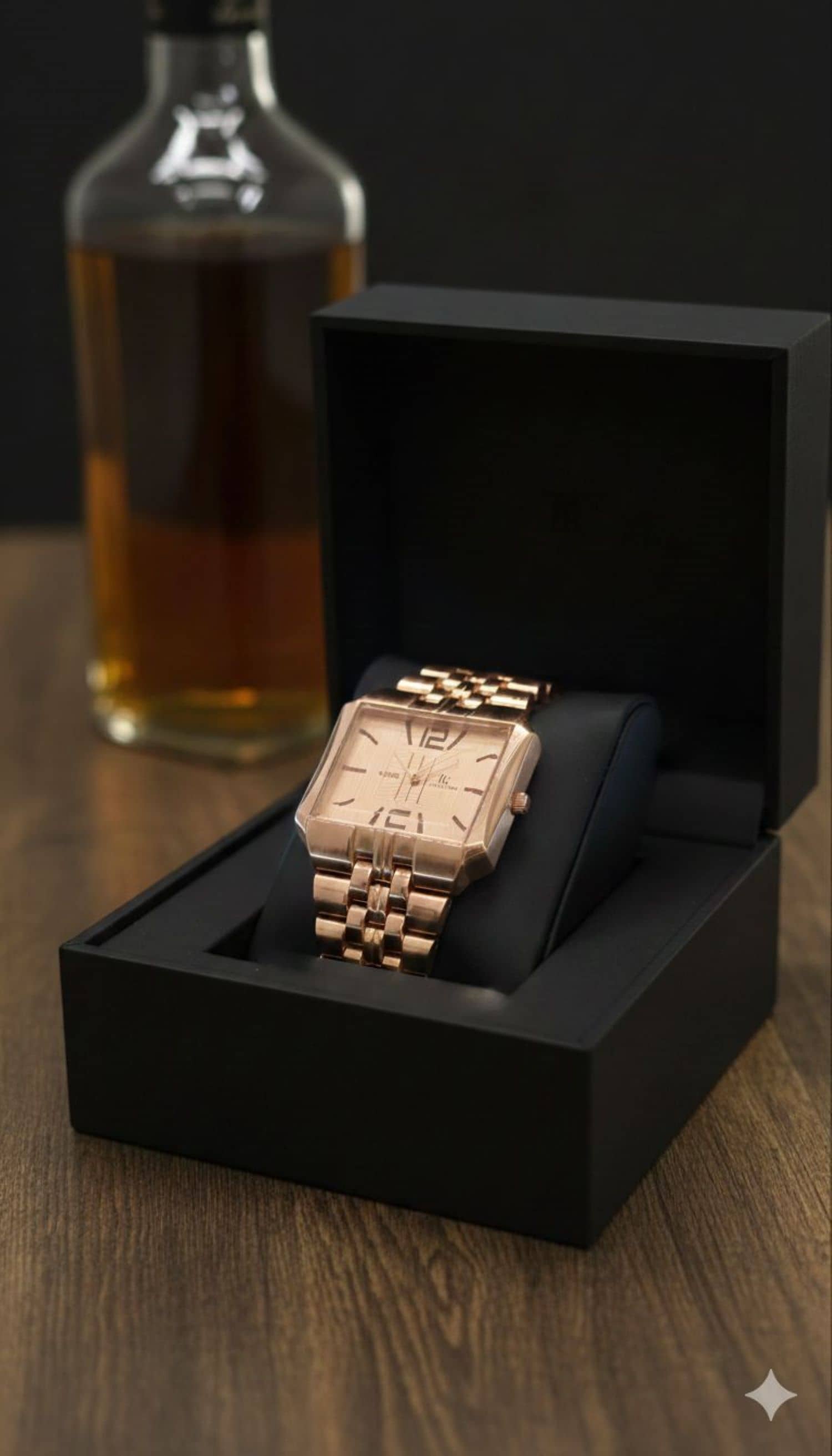 Fadiso Fashion Rose Gold Stainless Steel Analog Men's Watch