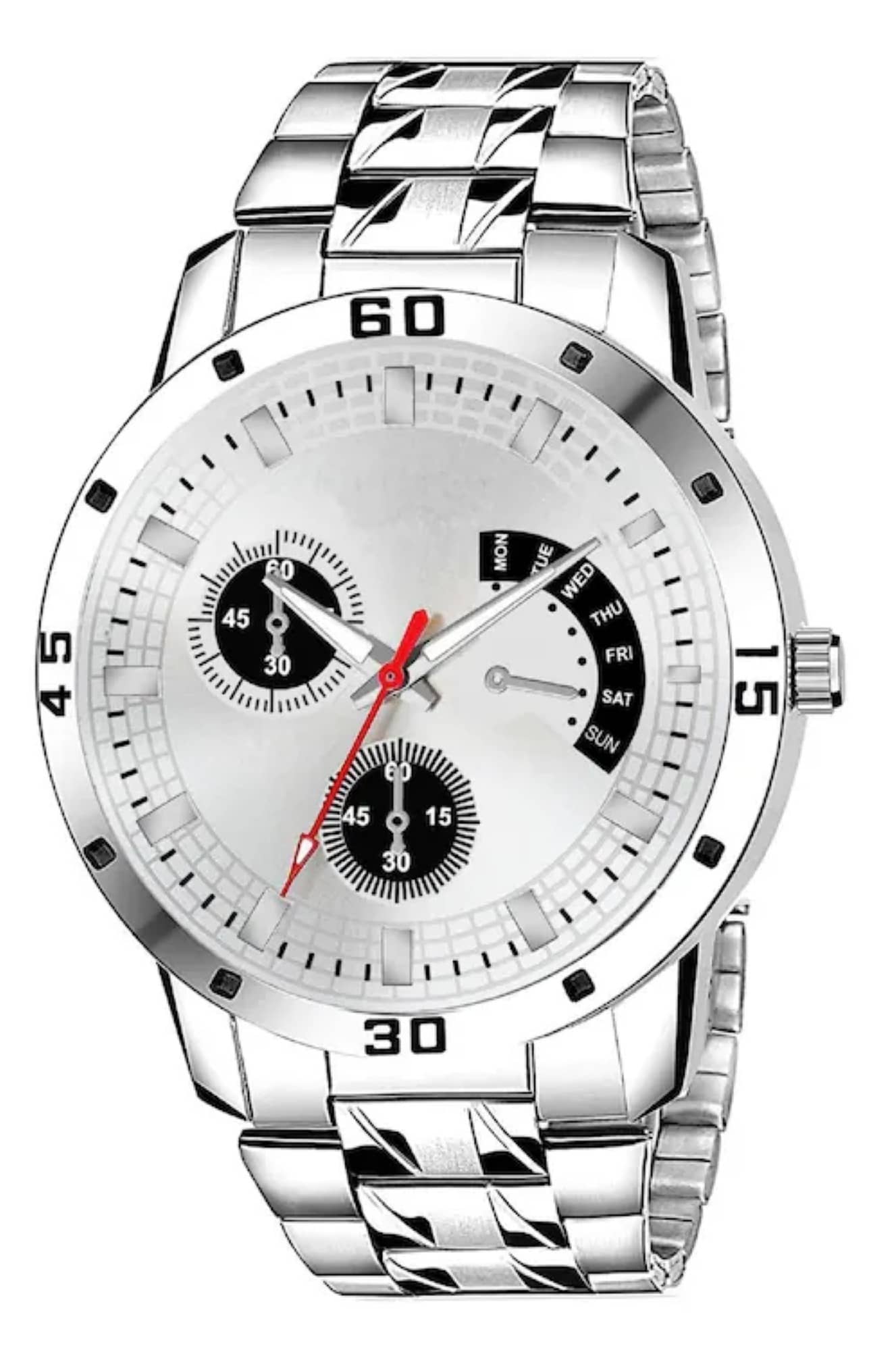 Svats Silver Stainless Steel Analog Men's Watch