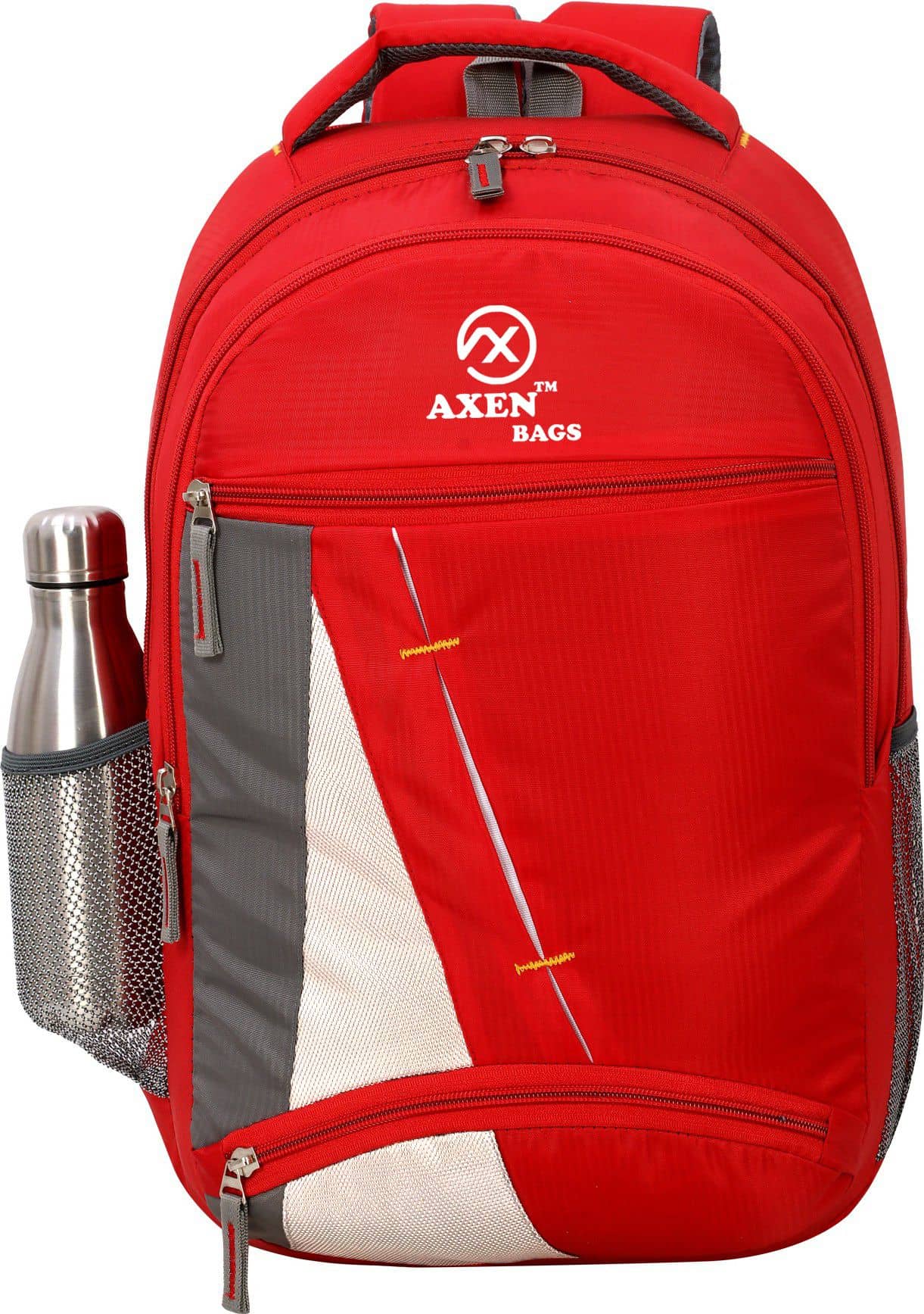 AXEN BAGS 30 Ltrs Polyester Backpack *For Men ( Red ) - Handbags | Buy online on ZillyBuy