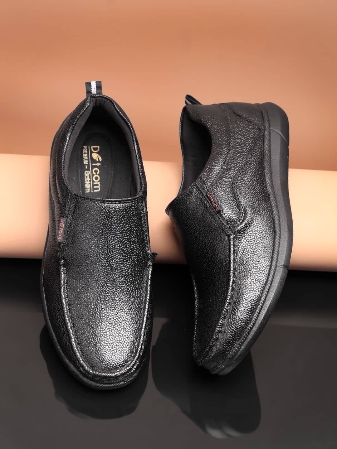 Action Black Men's Slip On Formal Shoes - Formal Shoes | Buy online on ZillyBuy