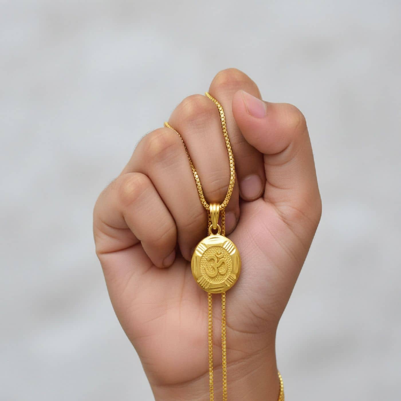 Charms Gold Religious Pendant With Chain ( Pack of 1 ) - Jewellery Sets | Buy online on ZillyBuy