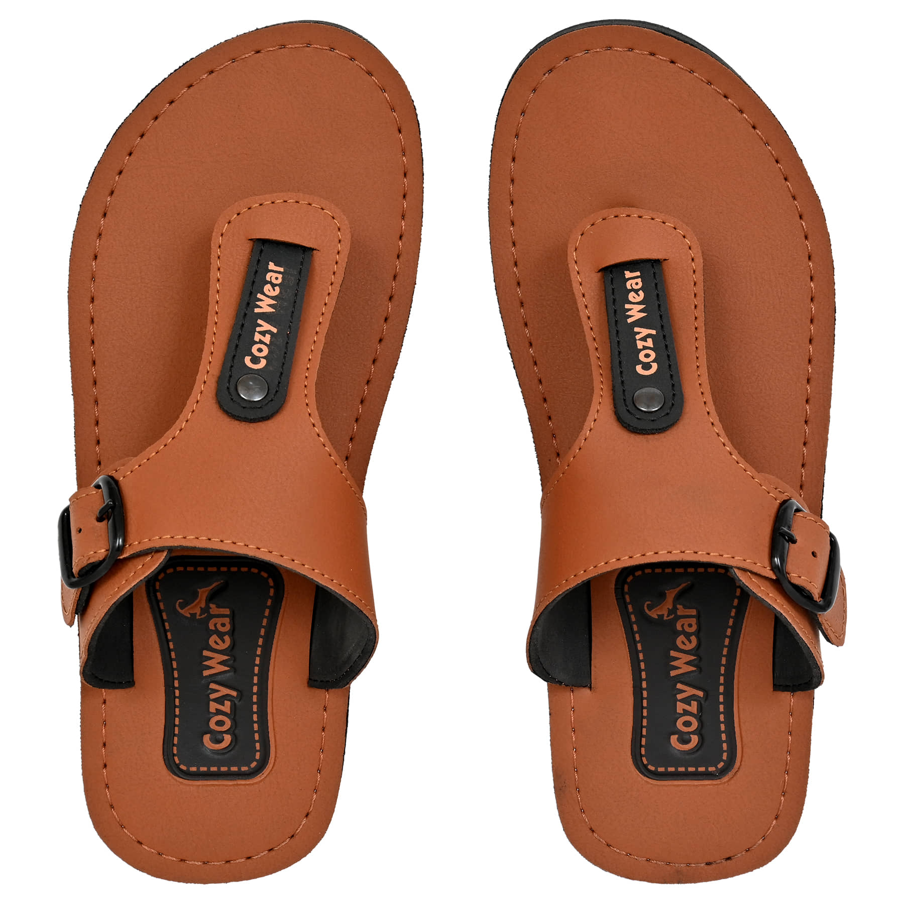 Cozy Wear Tan Men's Thong Flip Flop