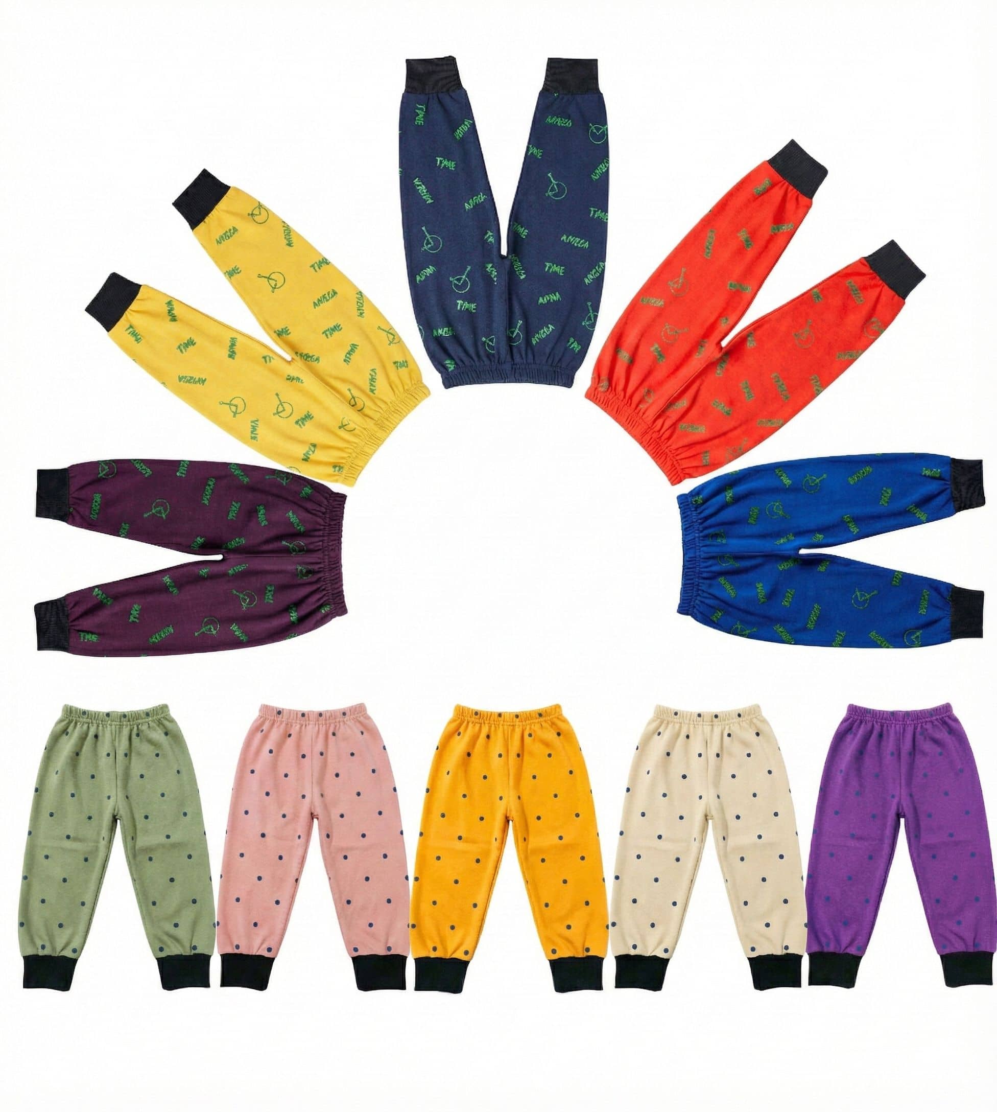 FANCY WEAR Pack of 10 Boys Cotton Blend Trackpant ( Multicolor ) - Track Pants | Buy online on ZillyBuy