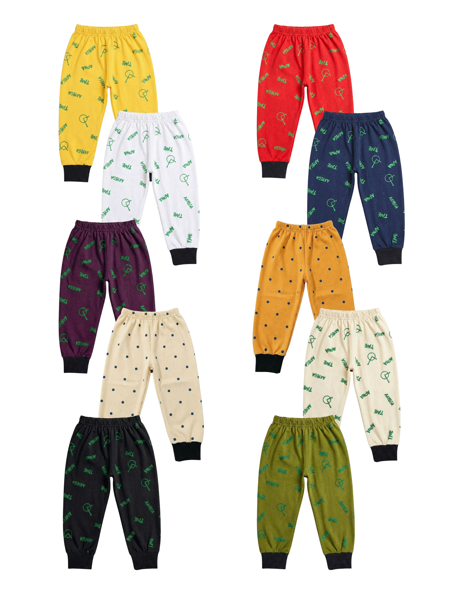 FANCY WEAR Pack of 10 Boys Cotton Blend Trackpant ( Multicolor ) - Track Pants | Buy online on ZillyBuy