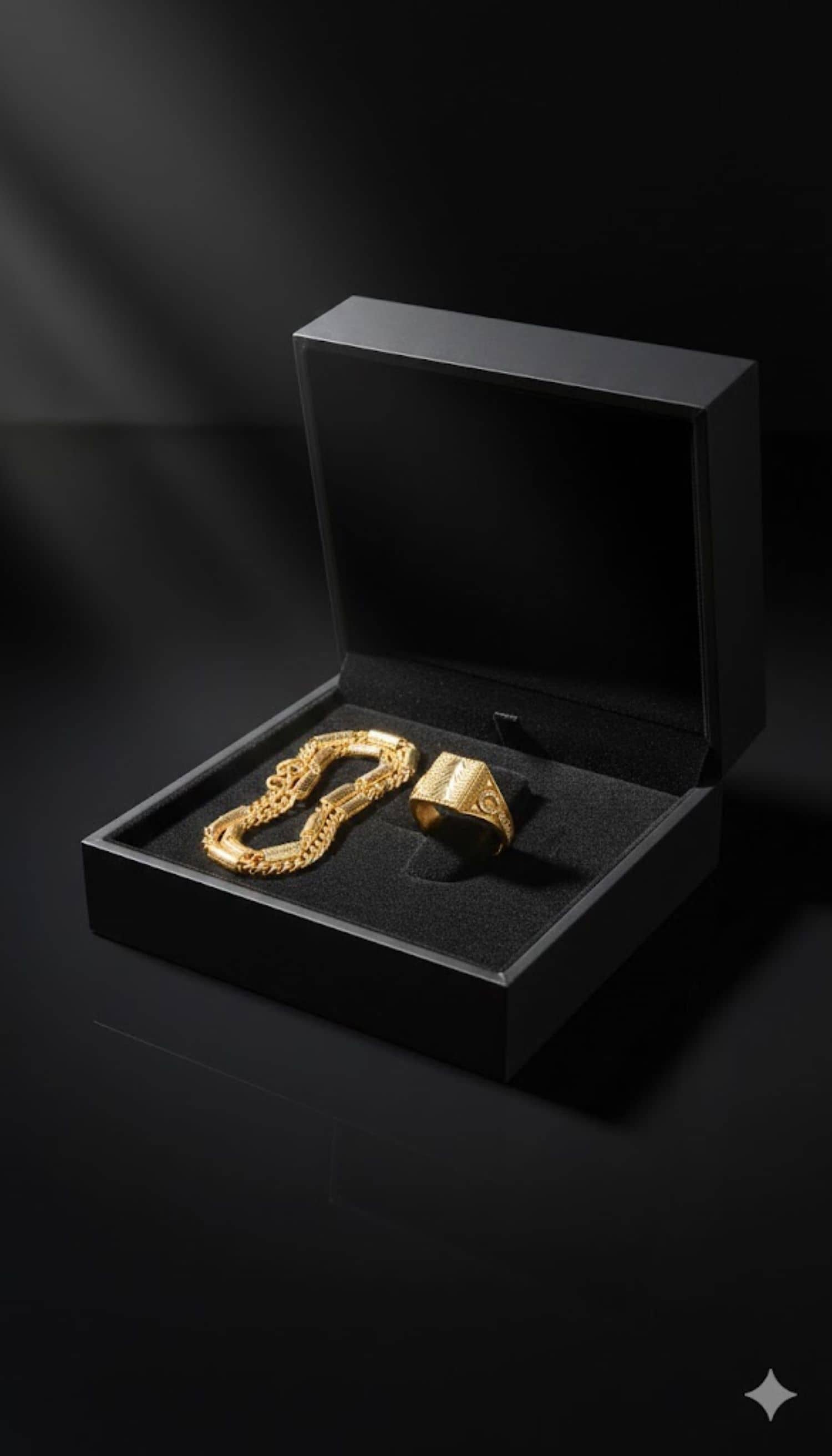 Abrexo Gold Plated Chain ( Set of 2 )