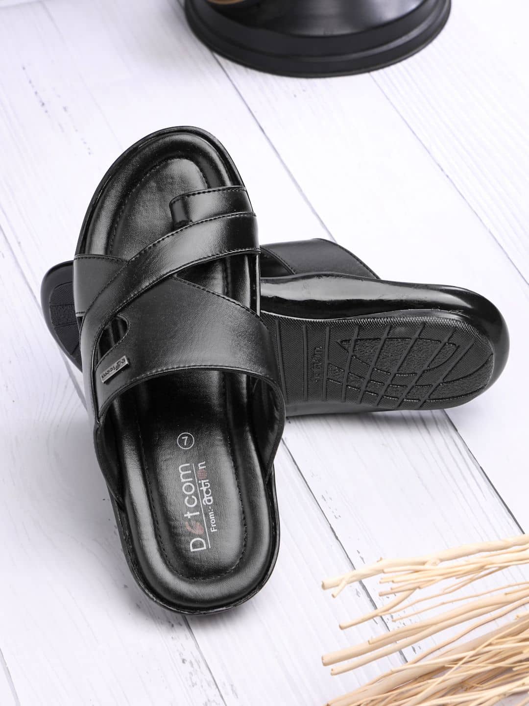 Action - Black Men's Sandals