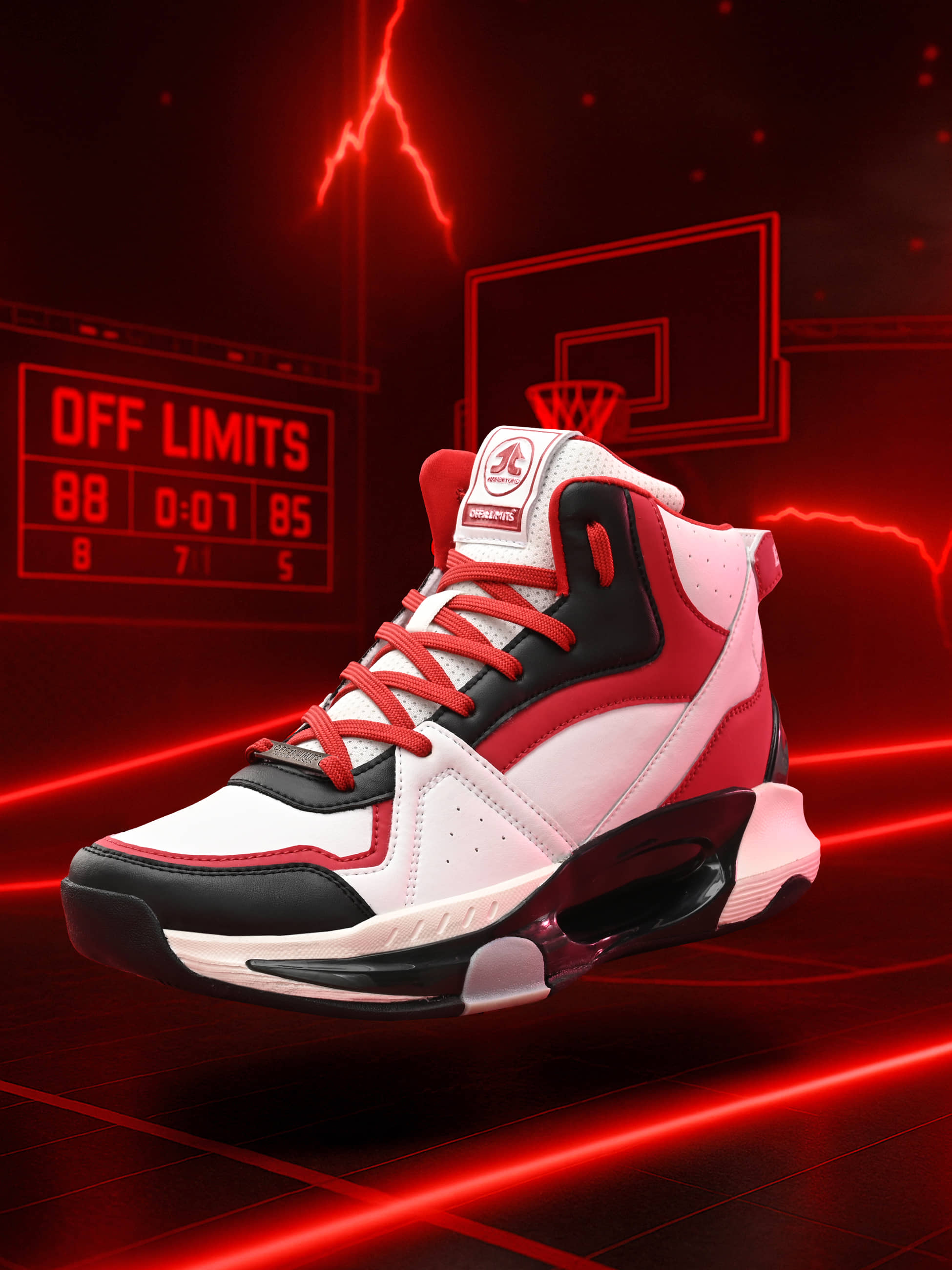 OFF LIMITS BASELINE 23 Red Basketball Shoes - Sports Shoes | Buy online on ZillyBuy