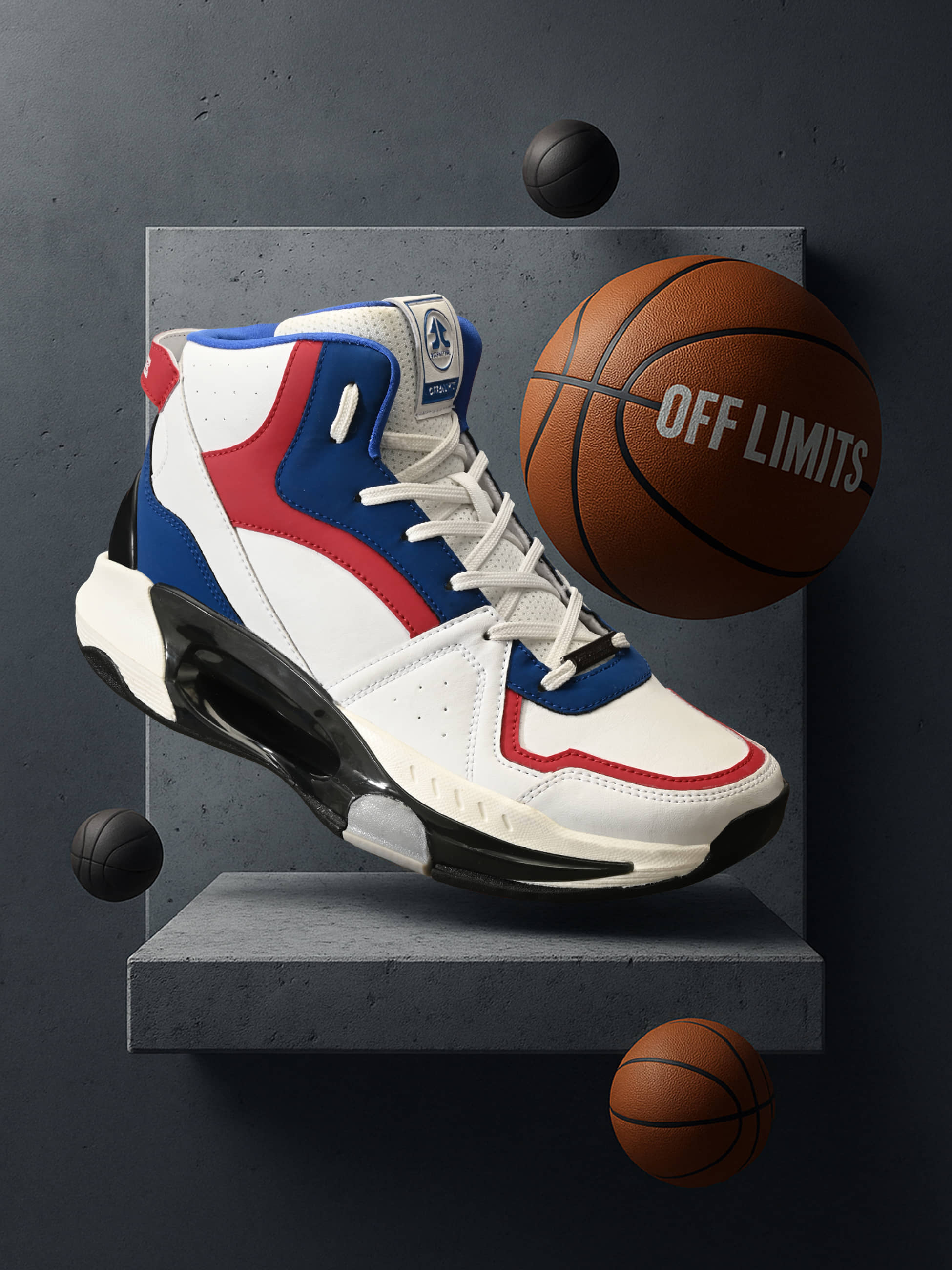 OFF LIMITS BASELINE 23 White Basketball Shoes - Sports Shoes | Buy online on ZillyBuy