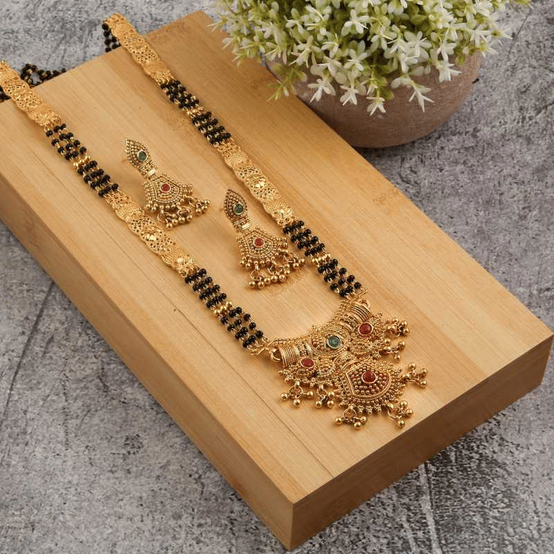 MGSV Golden Mangalsutra Set ( Pack of 1 )