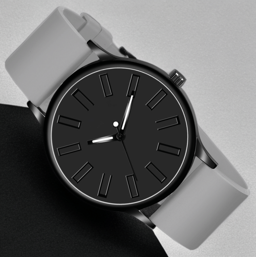 Shivark Black Silicon Analog Men's Watch