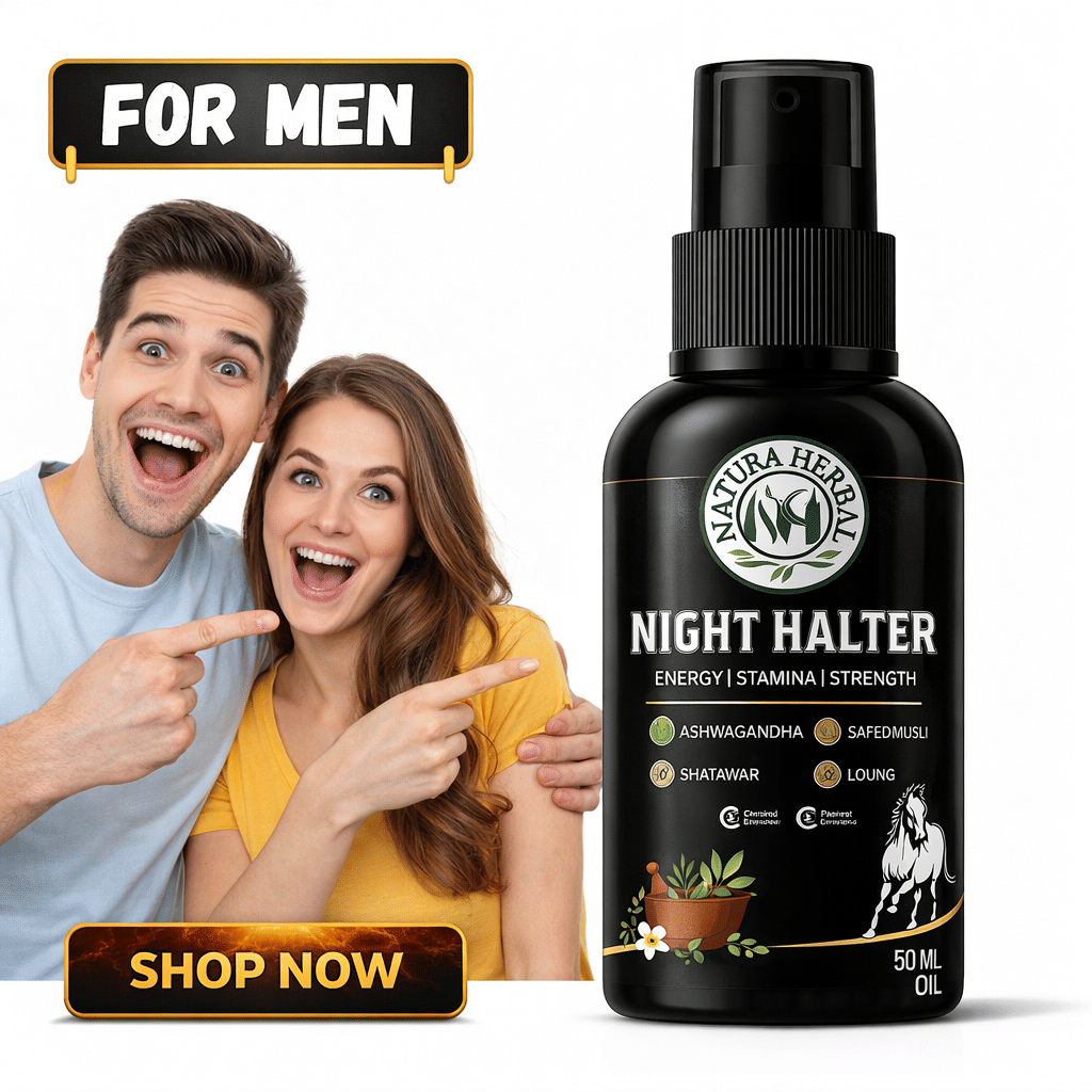 Natura Herbal Men Oil Spray- Timing & Size for Men Oil 50 ml Pack Of 1