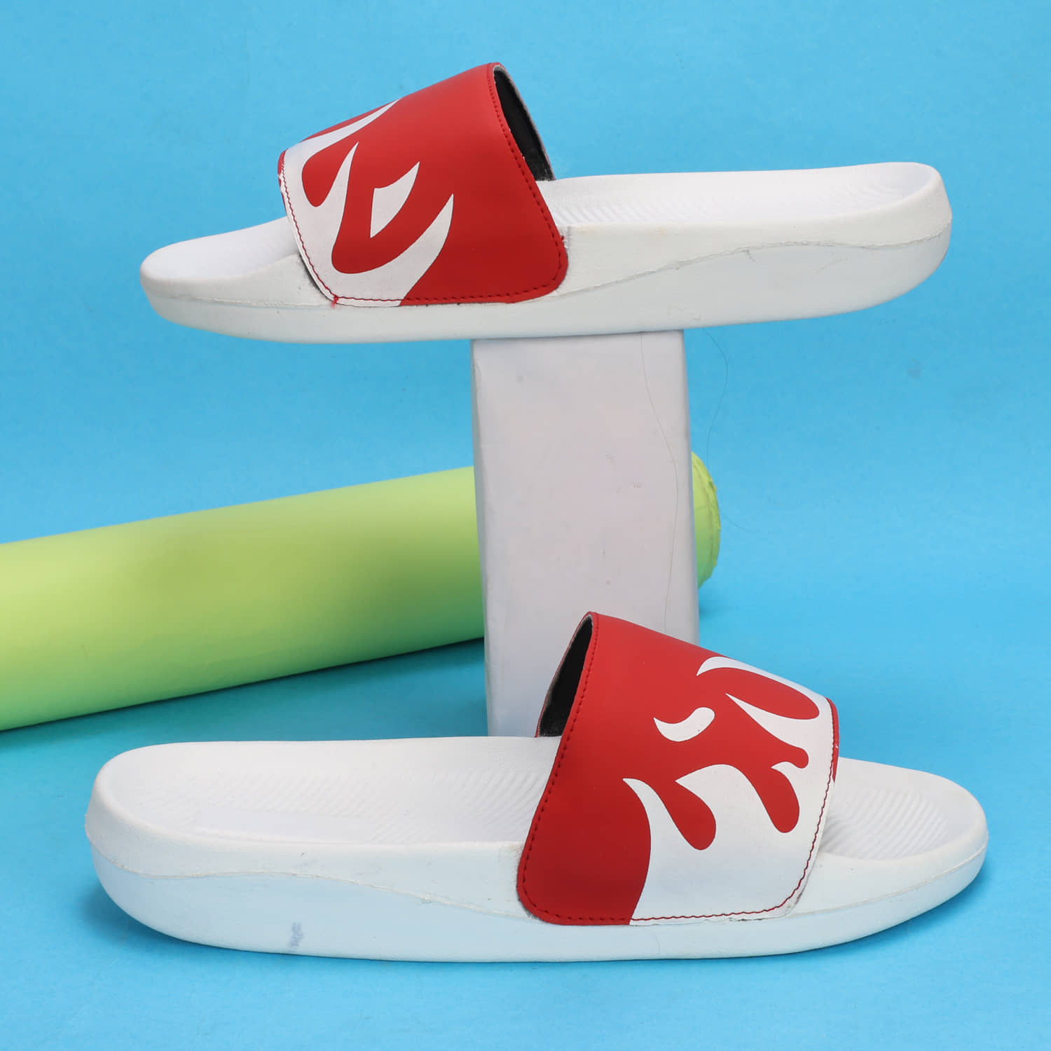 PERY PAO Red Men's Slide Flip Flop