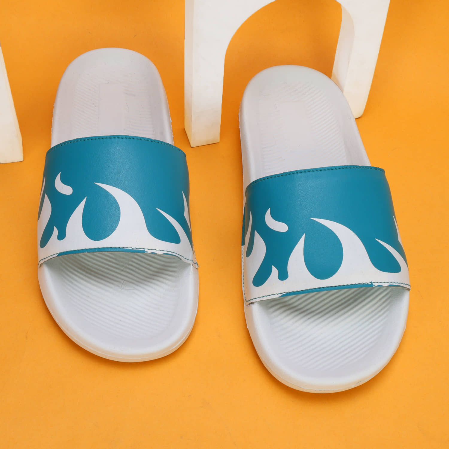 PERY PAO Sea Green Men's Slide Flip Flop