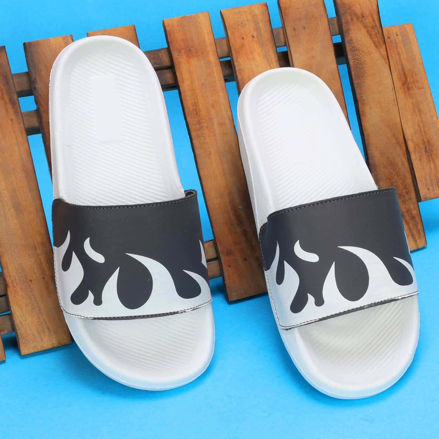 Q tick Dark Grey Men's Slide Flip Flop
