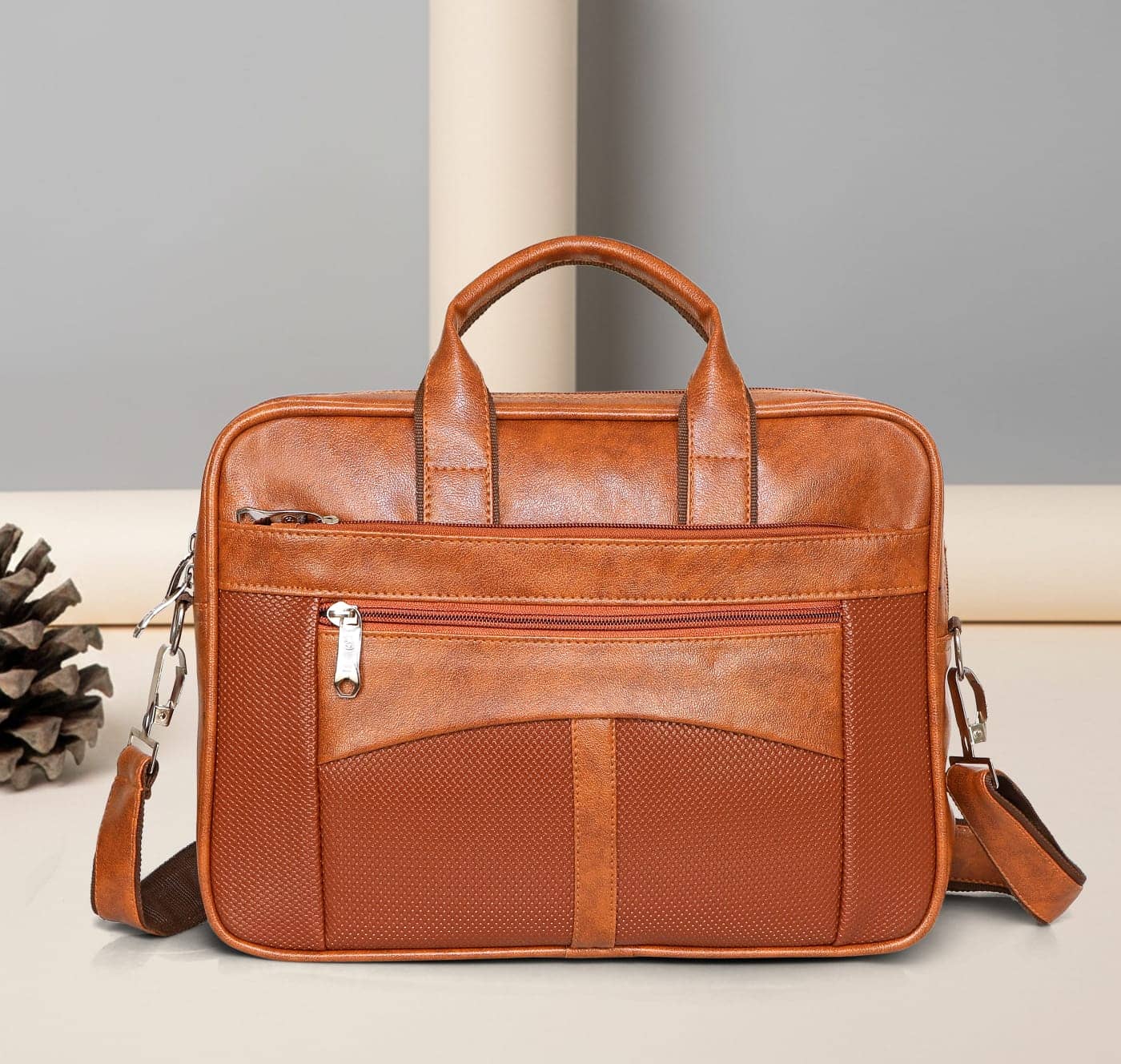 Raylan Tan Solid Messenger Bag - Handbags | Buy online on ZillyBuy