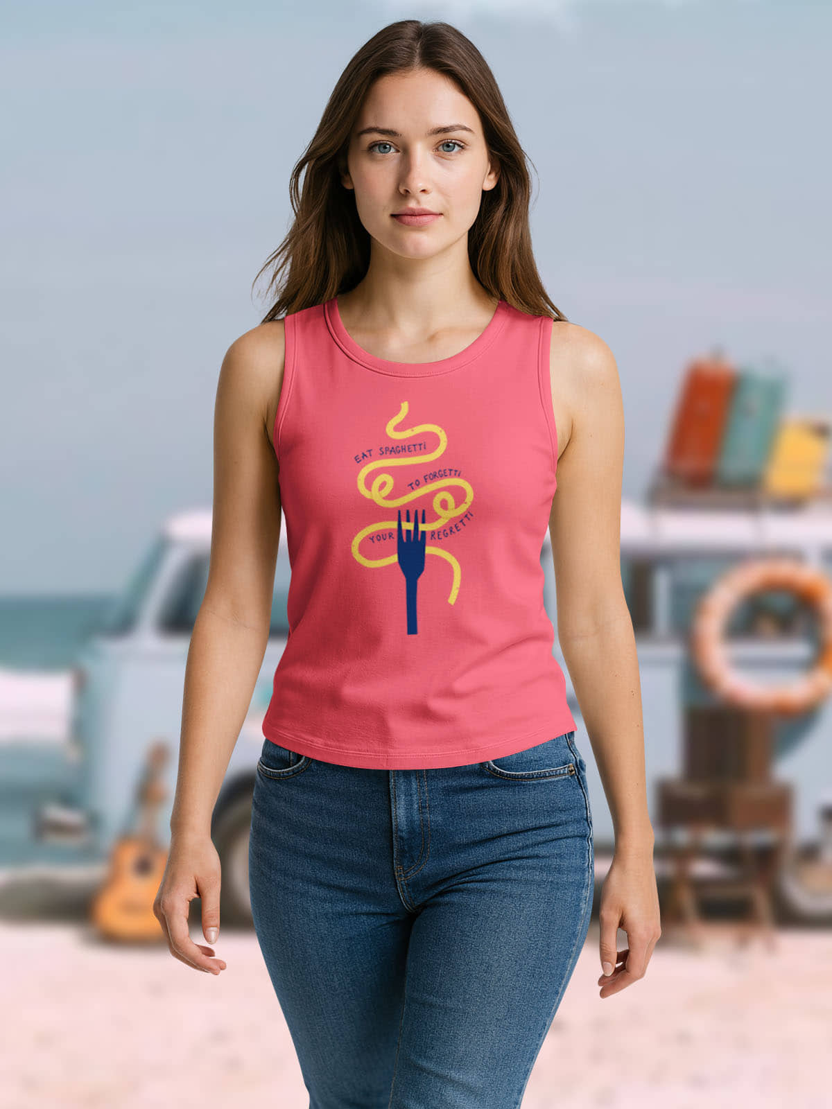 HELLCAT Women Cotton Blend Regular Fit Round Neck T-Shirt ( Pink )