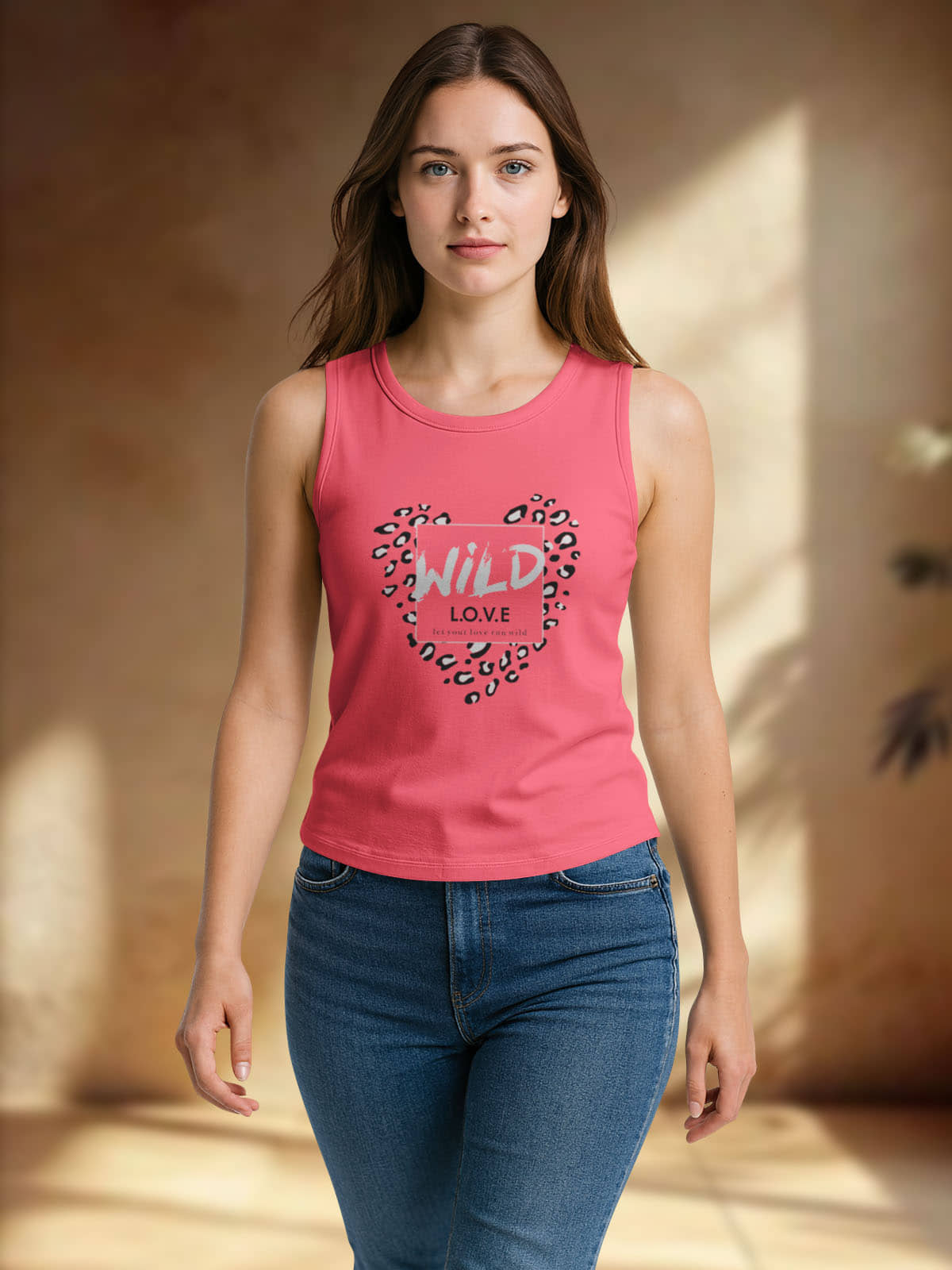 HELLCAT Sleeveless Womens Tshirt | Tshirt for Women_Pink5