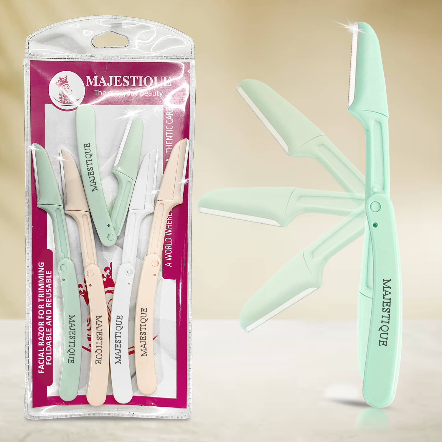 MAJESTIQUE Manual Razor ( Pack of 5 )