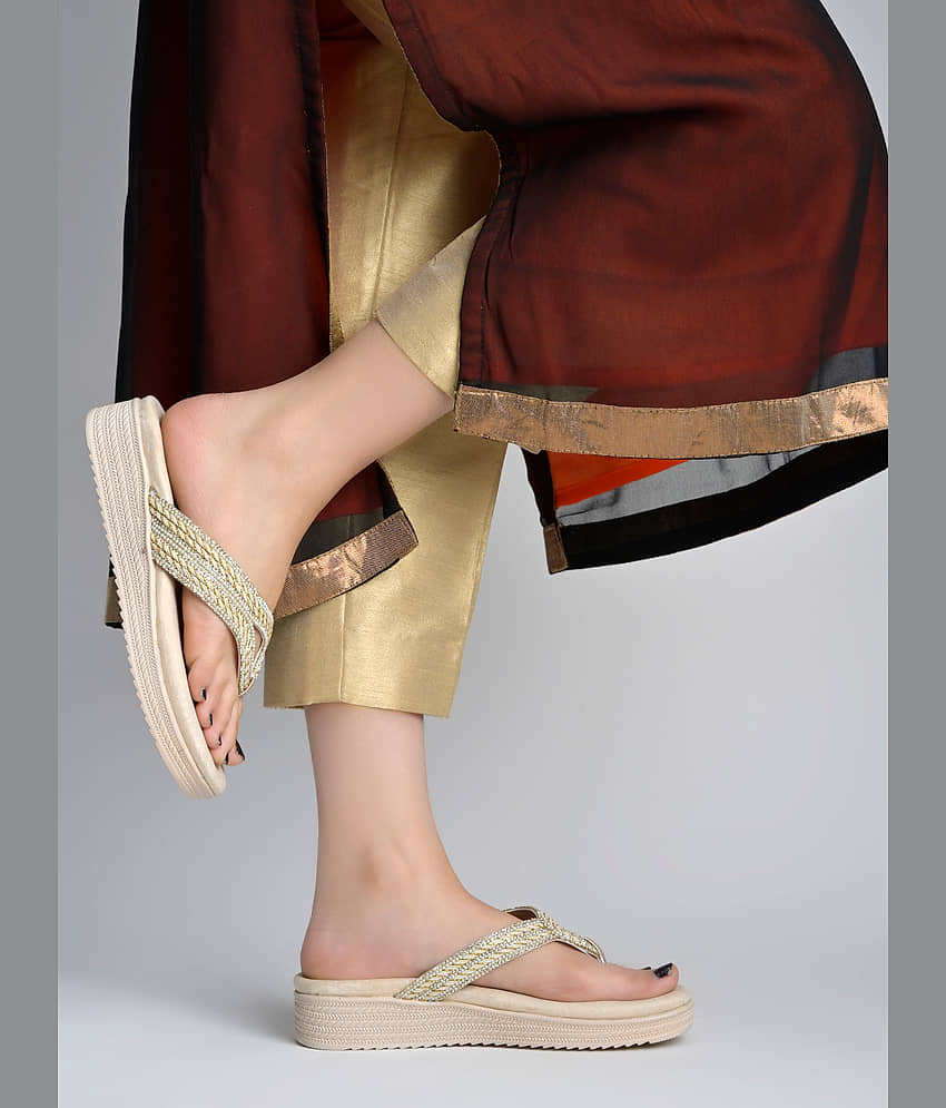 Shoetopia Rose Gold Women's Slip On Heels - Heels | Buy online on ZillyBuy
