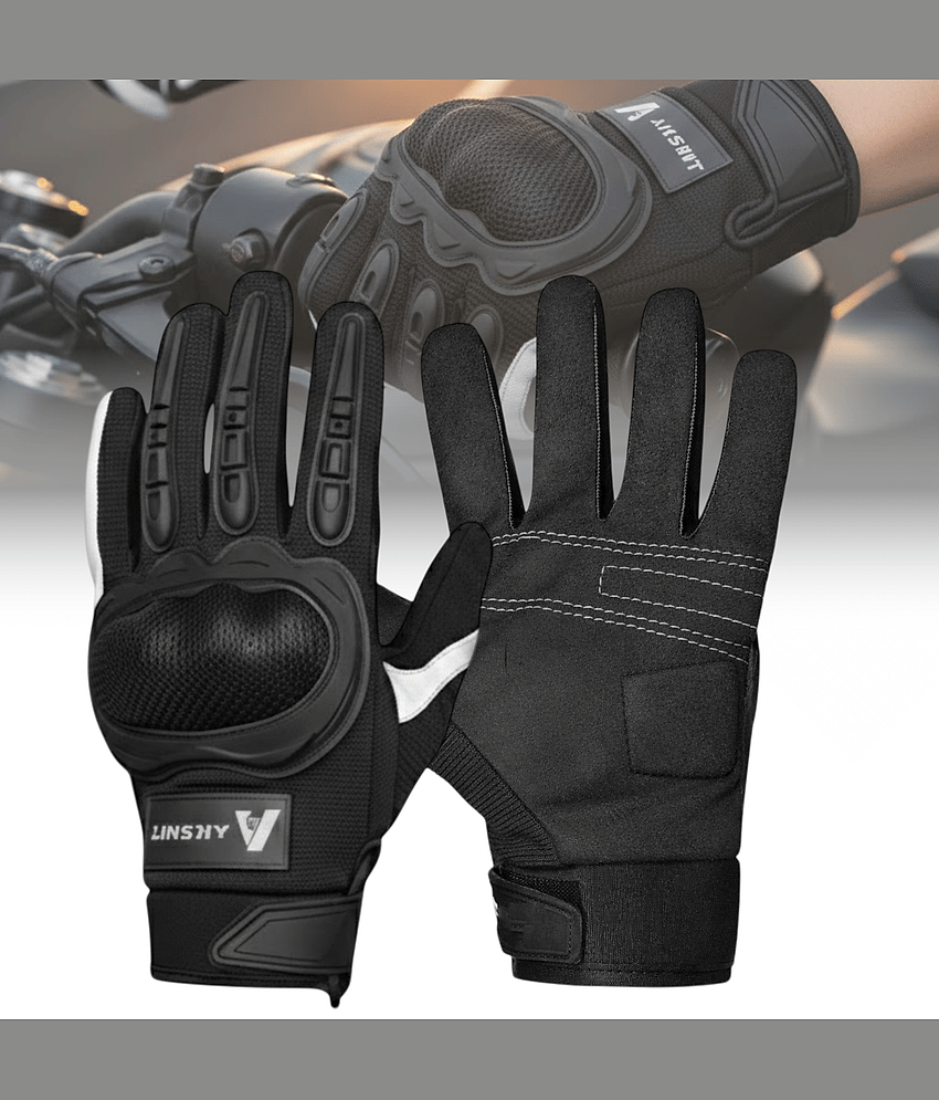 AKSMIT Black Polyester Men's Biker Gloves ( Pack of 1 ) - Jewellery Sets | Buy online on ZillyBuy