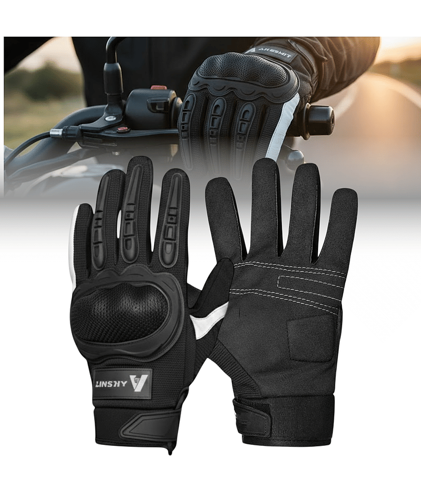 AKSMIT Black Polyester Men's Biker Gloves ( Pack of 1 ) - Jewellery Sets | Buy online on ZillyBuy