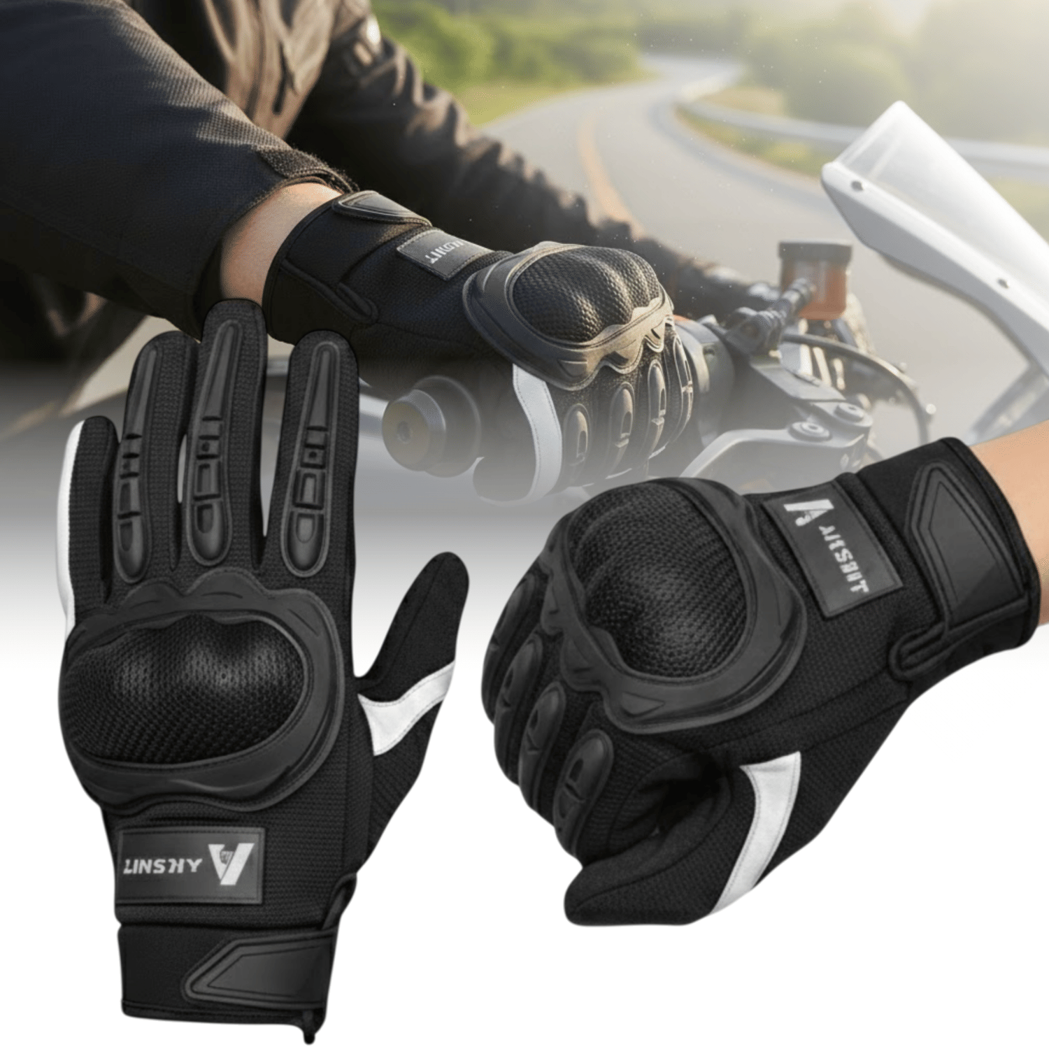AKSMIT Black Polyester Men's Driving Gloves ( Pack of 1 ) - Jewellery Sets | Buy online on ZillyBuy