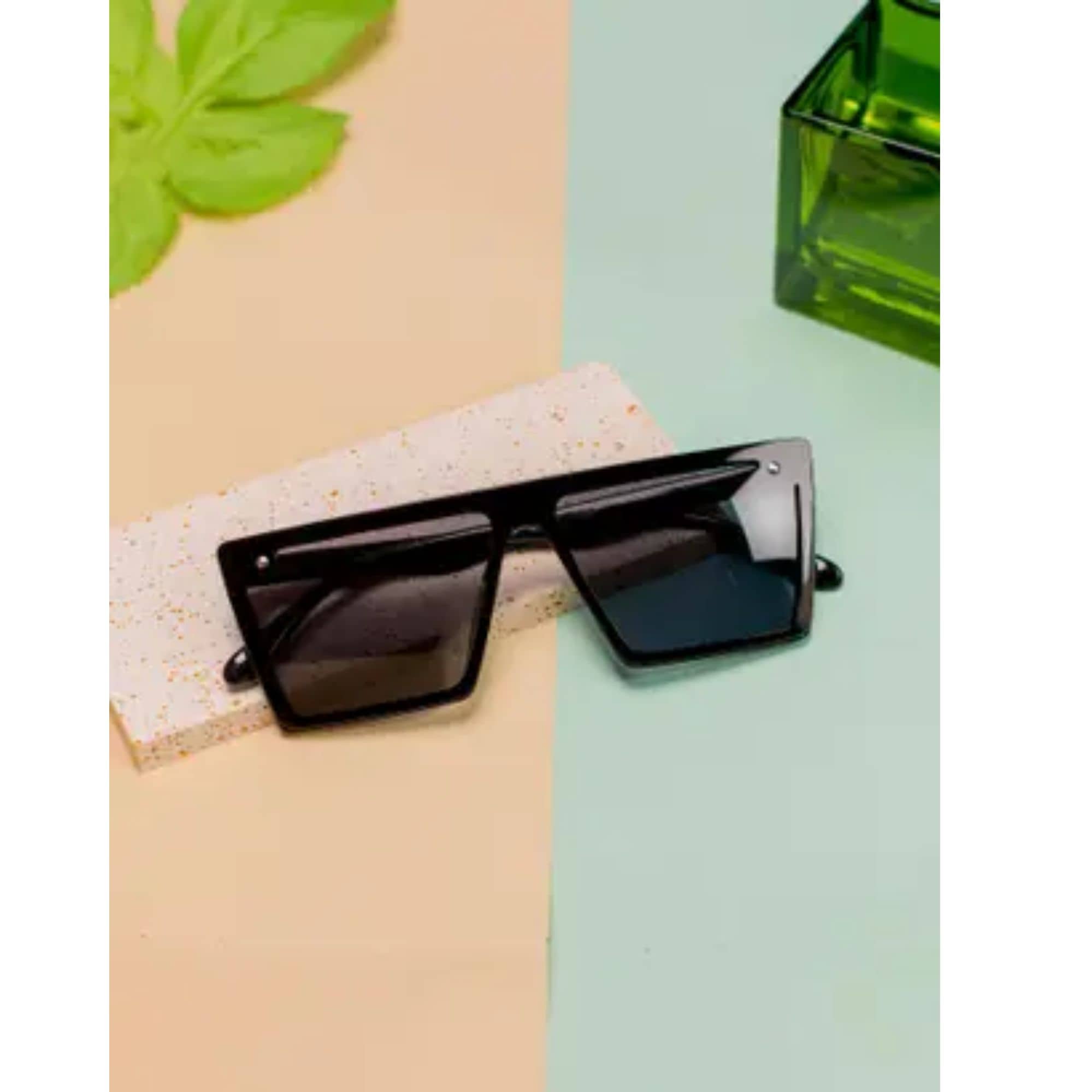 BANDSMITH Black Oval Sunglasses ( Pack of 1 ) - Sunglasses | Buy online on ZillyBuy