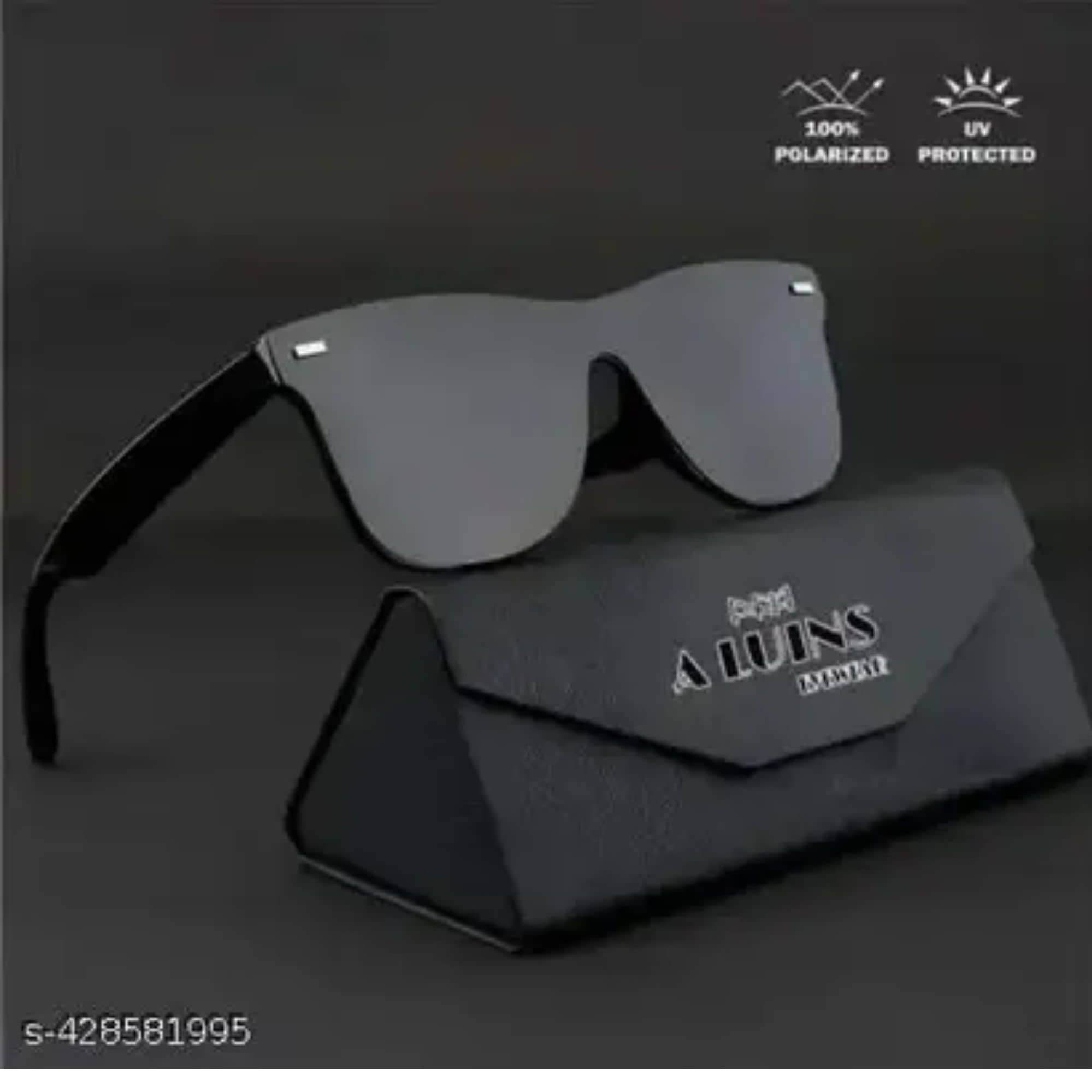 BANDSMITH Black Oval Sunglasses ( Pack of 1 ) - Sunglasses | Buy online on ZillyBuy