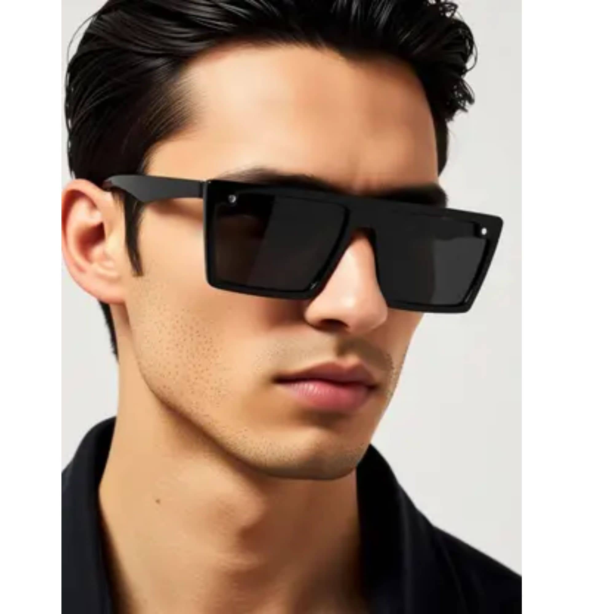 BANDSMITH Black Rectangular Sunglasses ( Pack of 1 ) - Sunglasses | Buy online on ZillyBuy