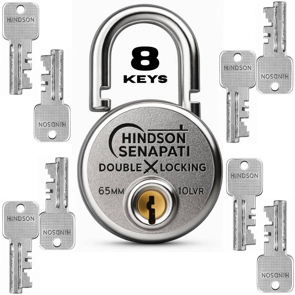 Hindson Silver Pad Lock ( Pack of 1 )