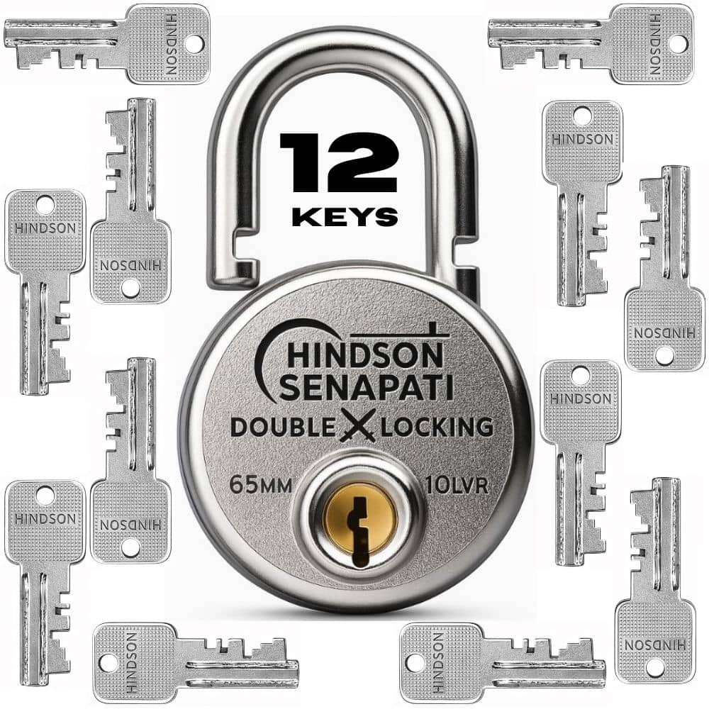 Hindson Silver Pad Lock ( Pack of 1 )