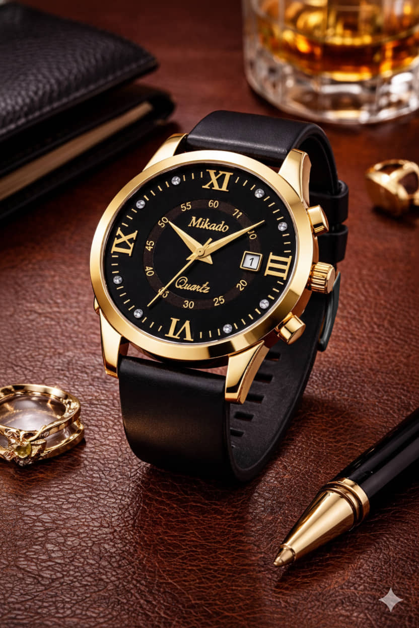 Mikado Black Silicon Analog Men's Watch