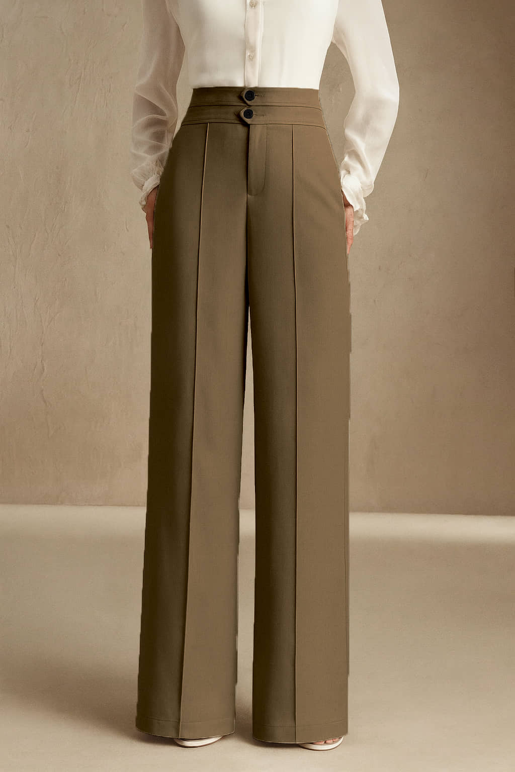 SAKHWALA Women Polyester Casual Trousers ( Peach ) - Trousers | Buy online on ZillyBuy