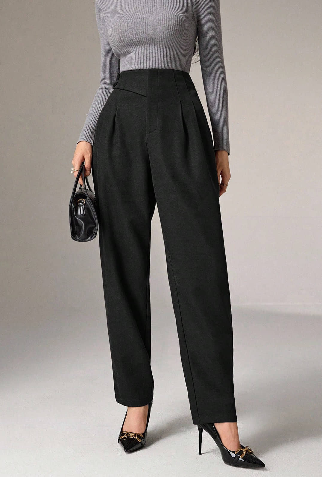 SAKHWALA Women Polyester Casual Trousers ( Black ) - Trousers | Buy online on ZillyBuy