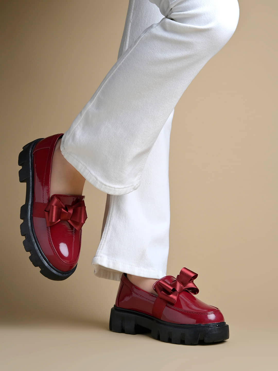 Shoetopia Red Women's Loafers - Casual Shoes | Buy online on ZillyBuy