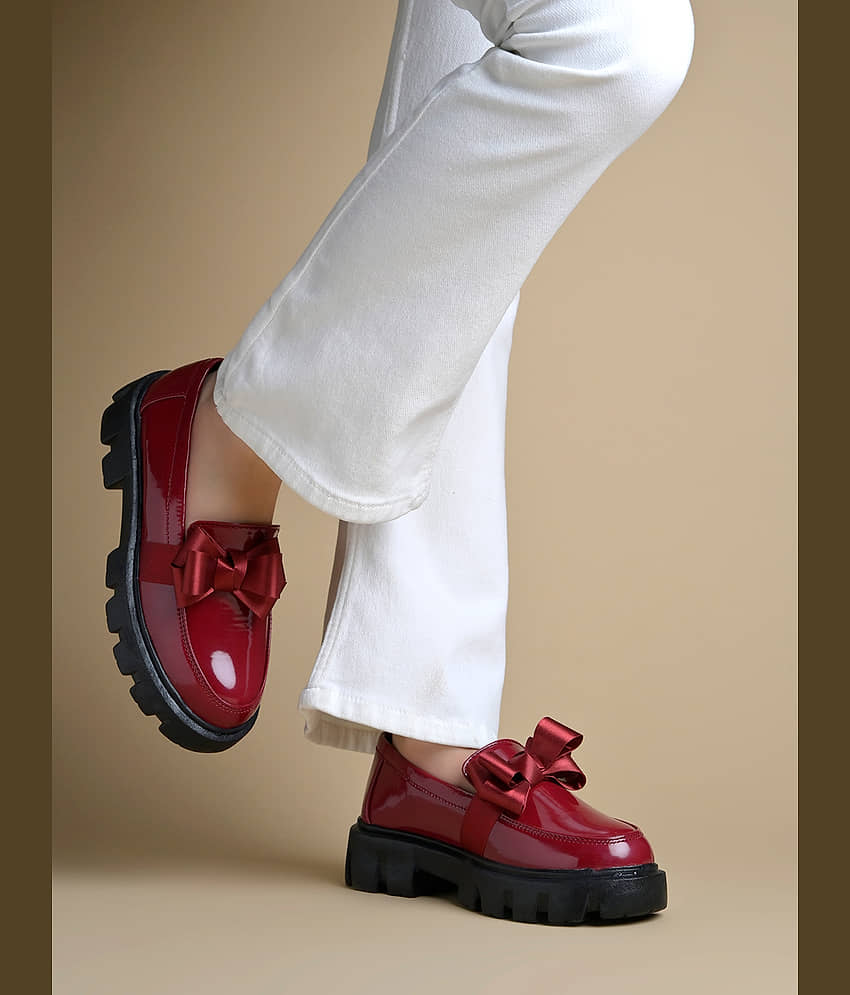 Shoetopia Red Women's Loafers - Casual Shoes | Buy online on ZillyBuy