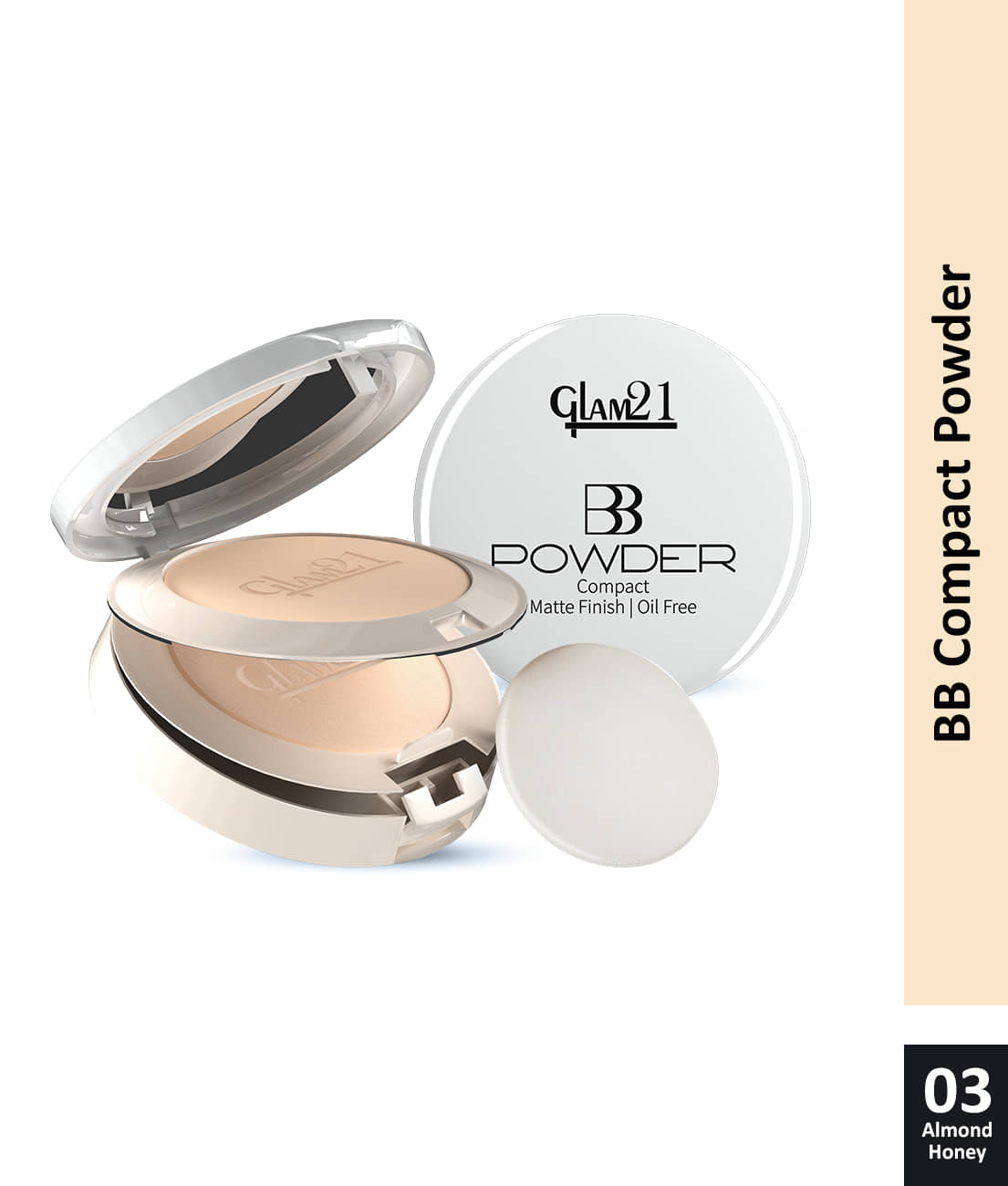 Glam21 2in1 Compact Powder Weightless Peerless Longlasting Matte Finish Look 20g Shade-01