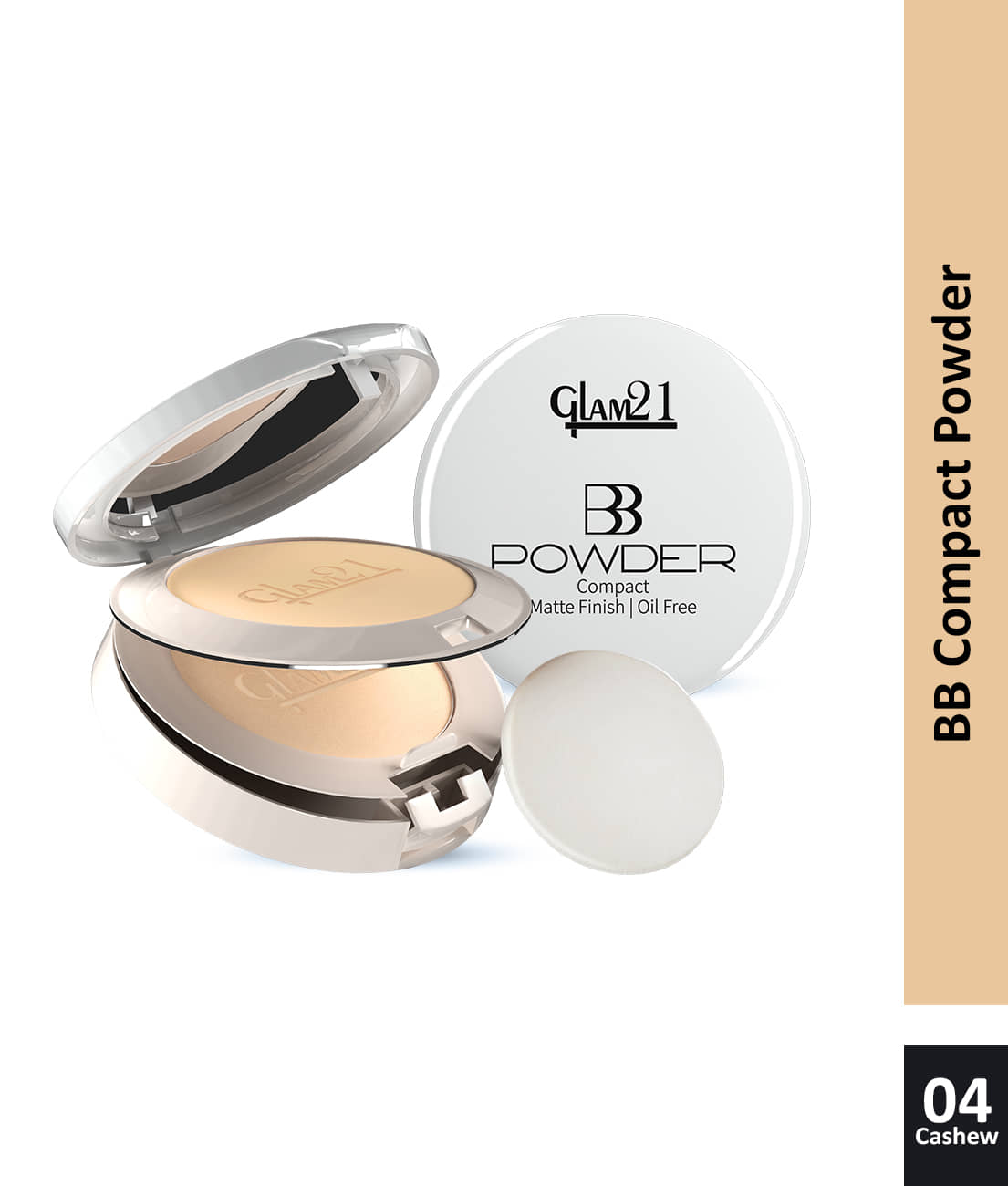 Glam21 2in1 Compact Powder Weightless Peerless Longlasting Matte Finish Look 20g Shade-01