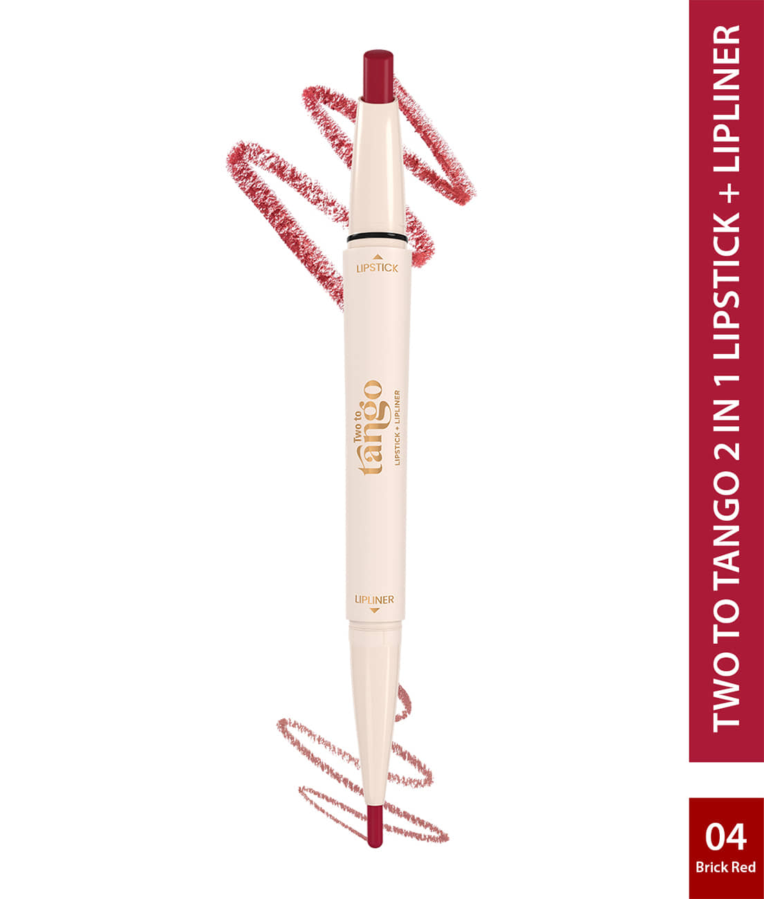 Glam21 Two To Tango Lipstick+Lipliner Duo | Smudgeproof Non-Transfer Matte Finish Coffee Cream, 0.65 G