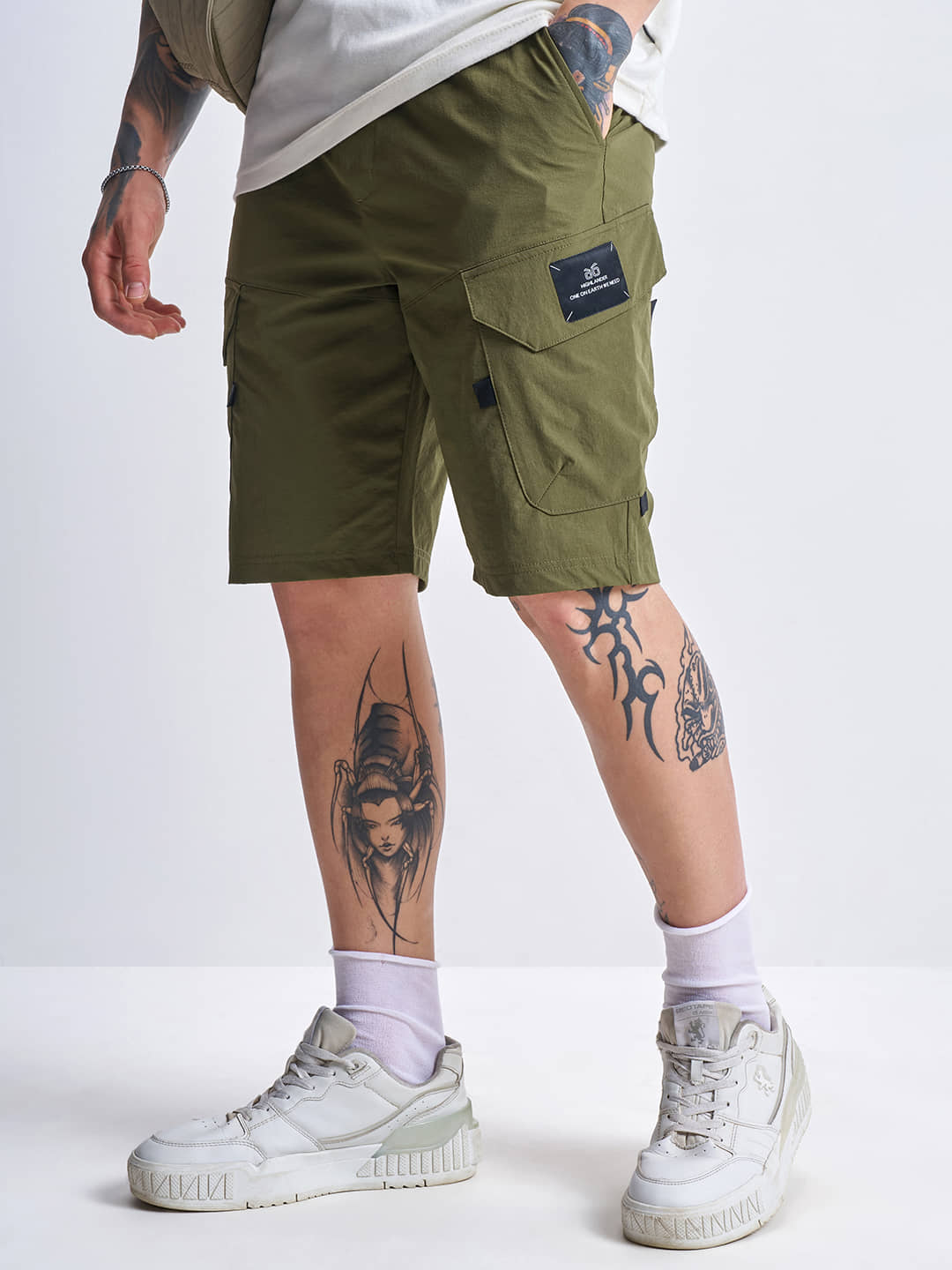 Highlander Green Polyester Blend Men's Cargos ( Pack of 2 ) - Shorts | Buy online on ZillyBuy
