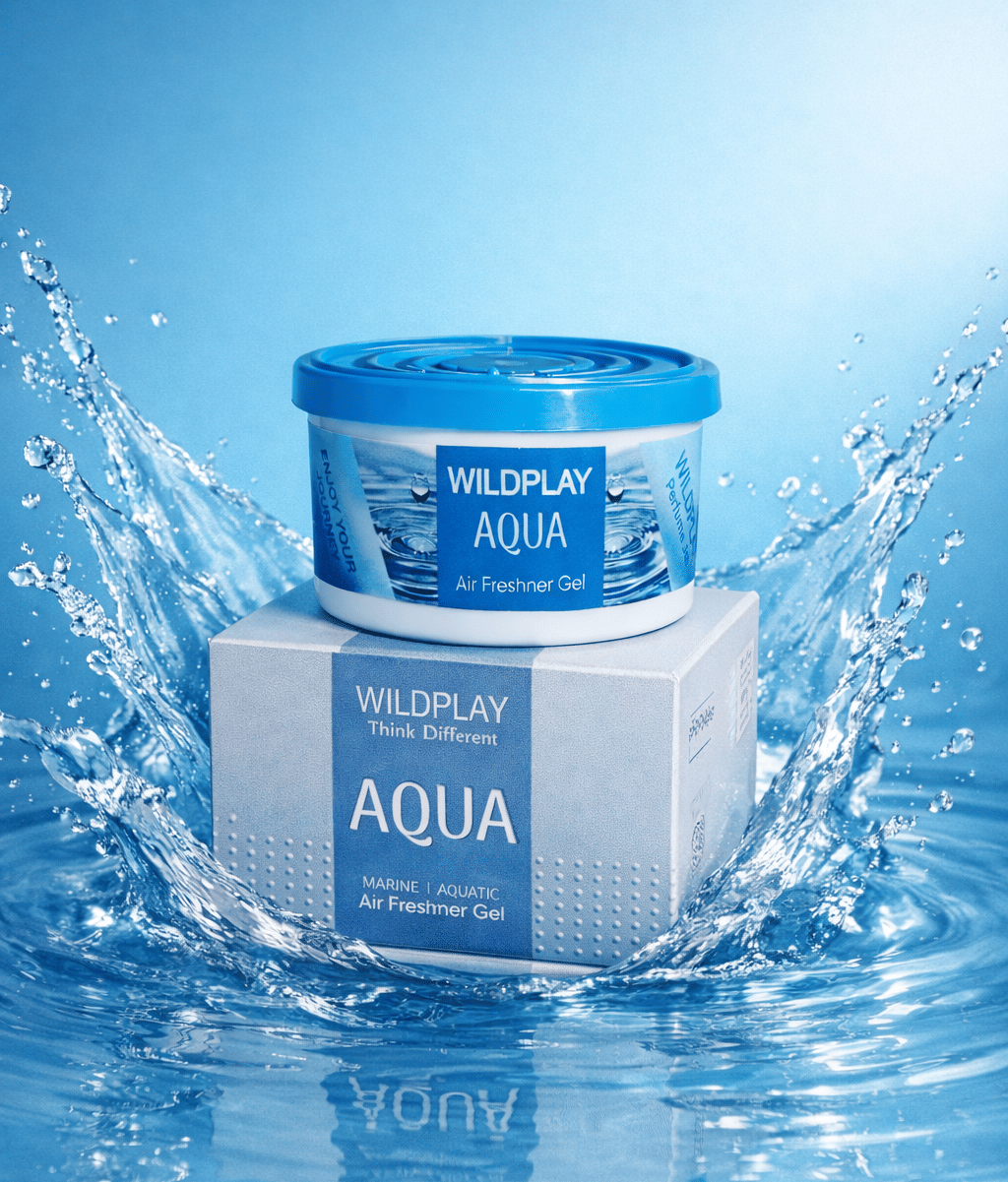 Wildplay Aqua Gel Car Air Freshener Deodorant Gels for Unisex 100 gm ( Pack of 1 )