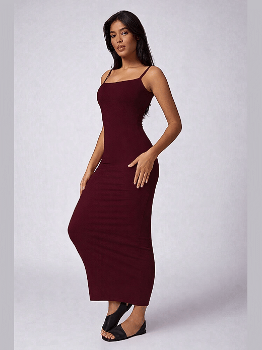 bodycon dress wine color Burgundy Littlebox India Burgundy V-Neck Fishtail Midi Dress L long sleeve bodycon dress Hand Wash Cold Szie:S Aje + Violette Bubble GL-11.13.25