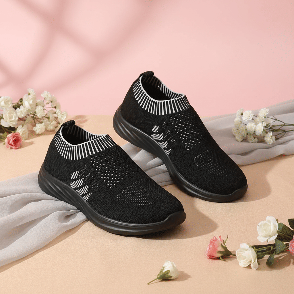 Adrun Black Women's Slip On - Casual Shoes | Buy online on ZillyBuy