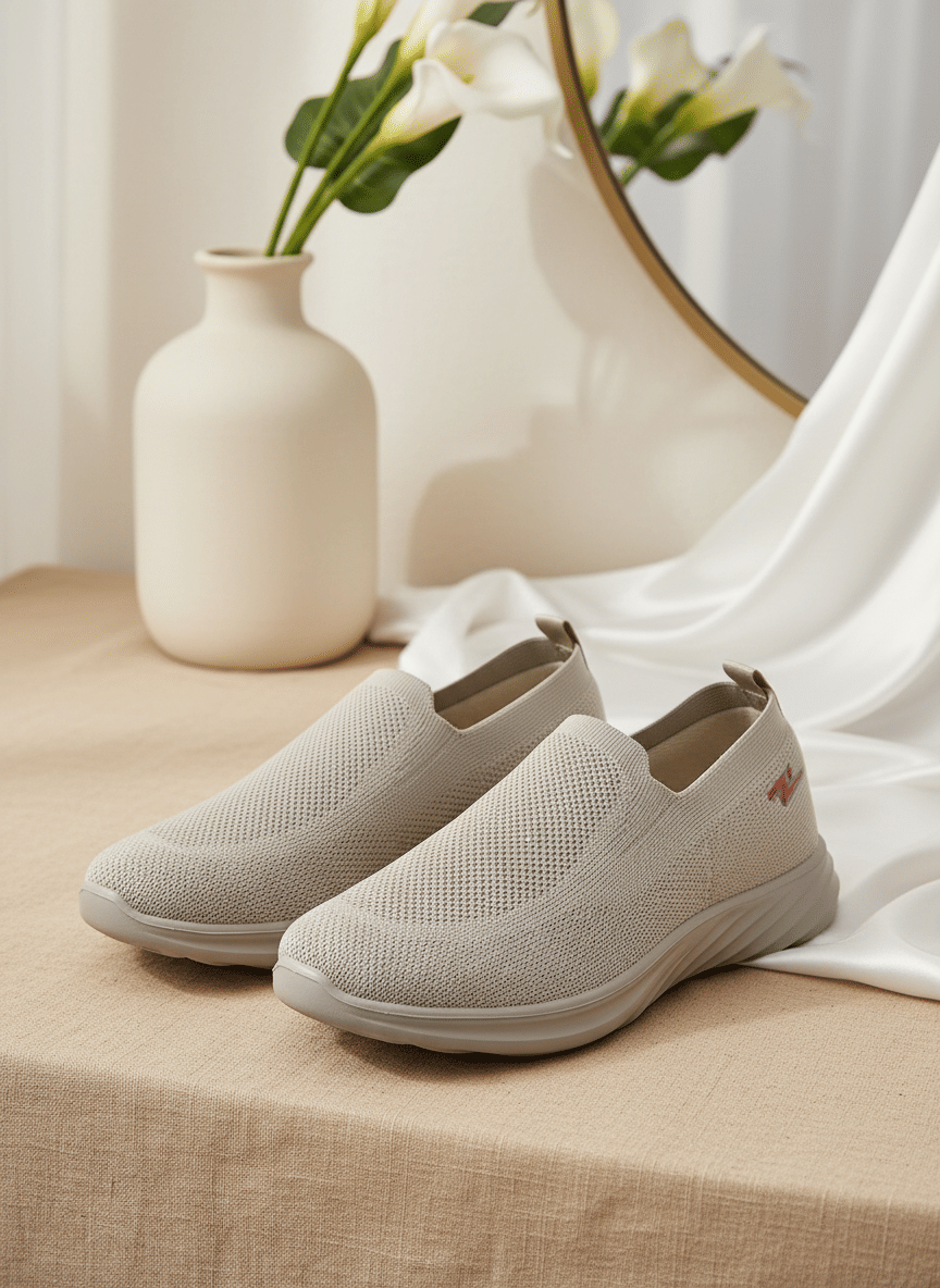 Adrun Gray Women's Slip On - Casual Shoes | Buy online on ZillyBuy