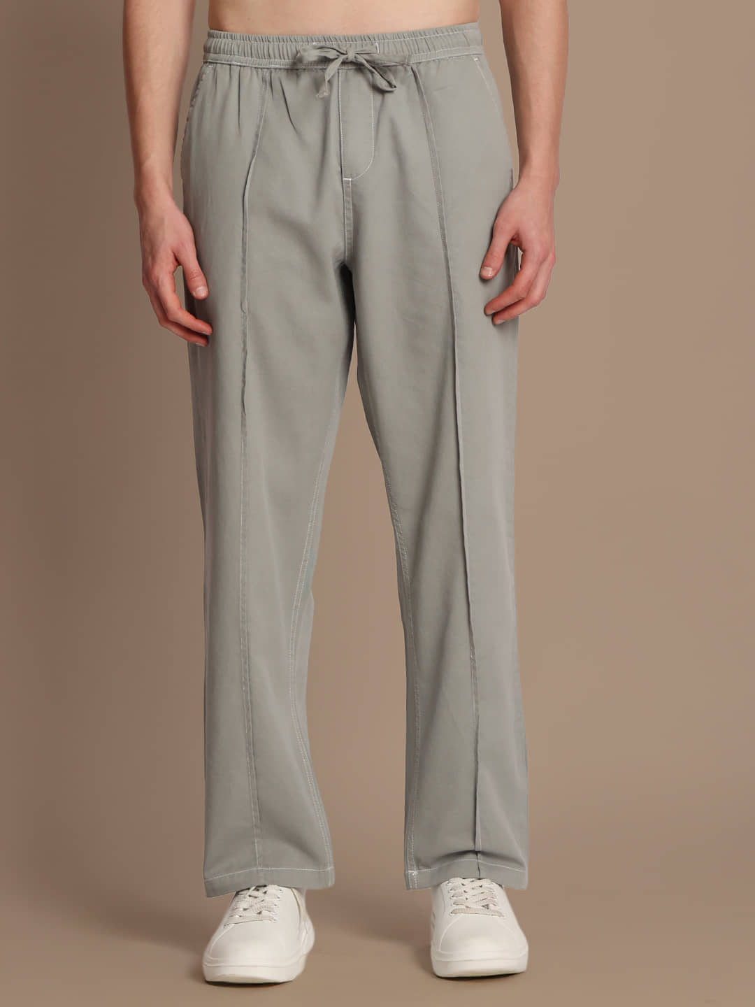 Bene Kleed Relax Men's Chinos - Grey ( Pack of 1 ) - Trousers | Buy online on ZillyBuy