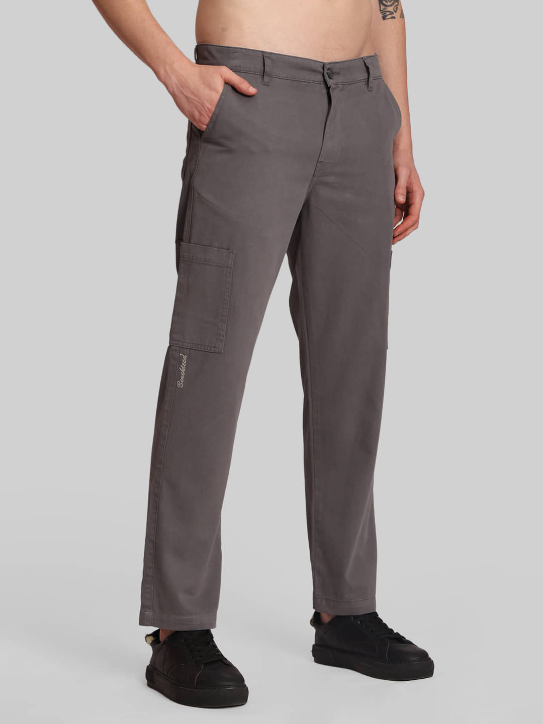 Bene Kleed Straight Men's Cargos - Grey ( Pack of 1 ) - Trousers | Buy online on ZillyBuy
