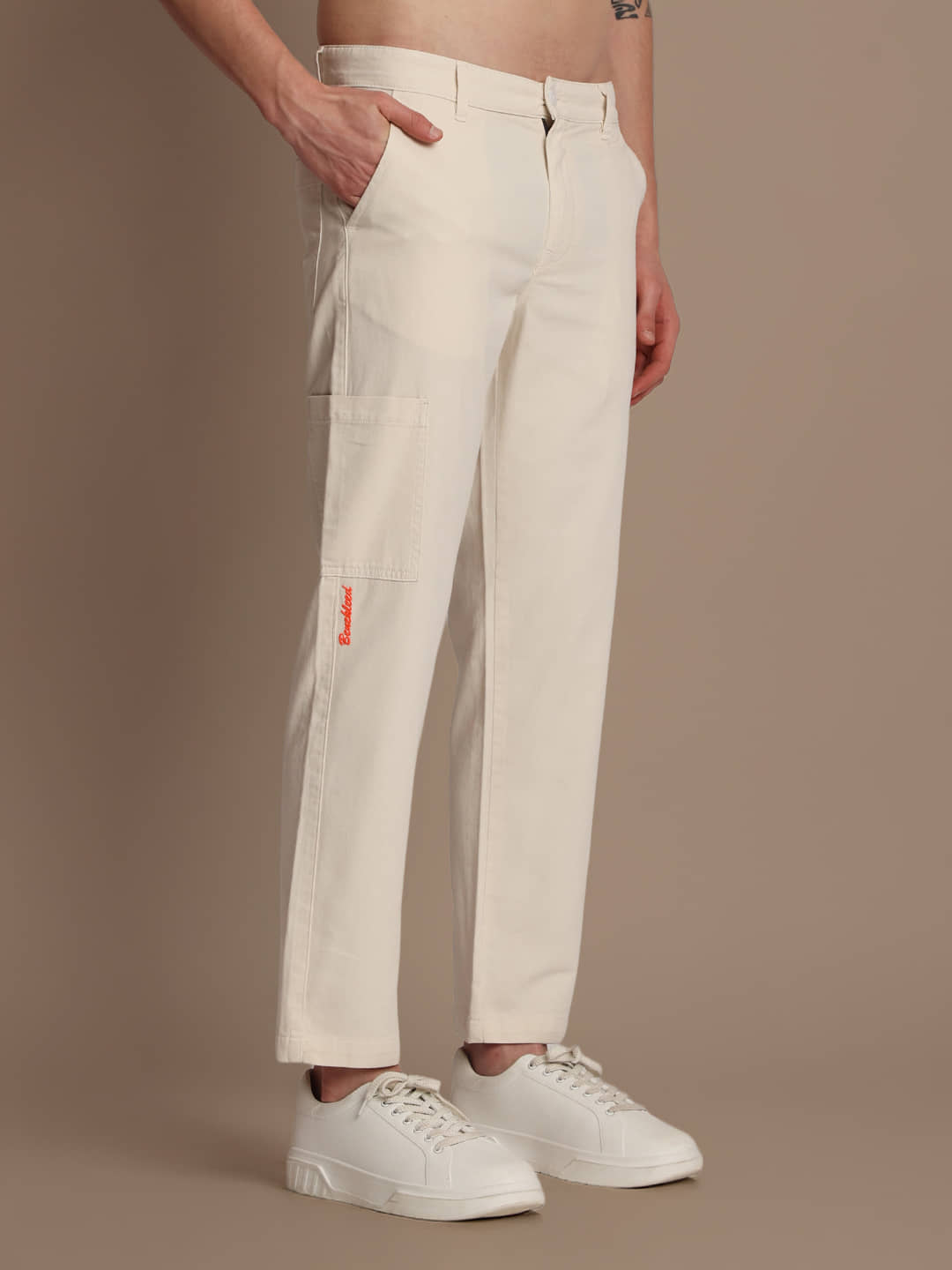 Bene Kleed Straight Men's Cargos - White ( Pack of 1 ) - Trousers | Buy online on ZillyBuy
