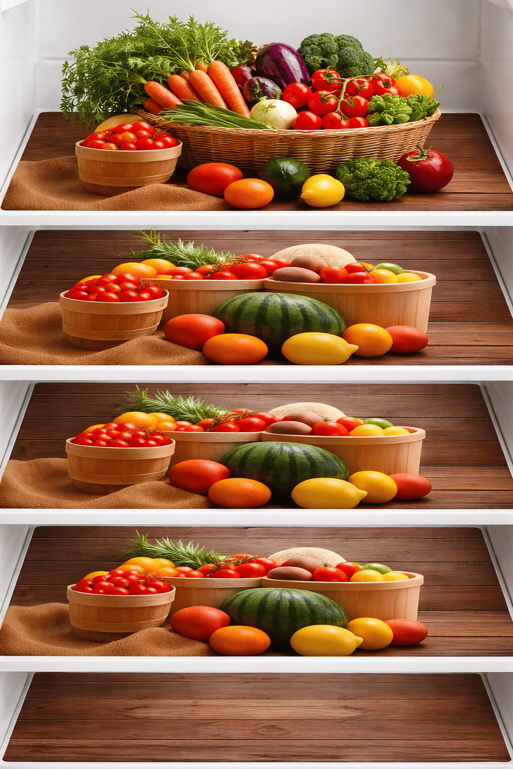 CreadCraft PVC Floral Fridge Mat & Cover ( 30 44 ) Pack of 4 - Gray