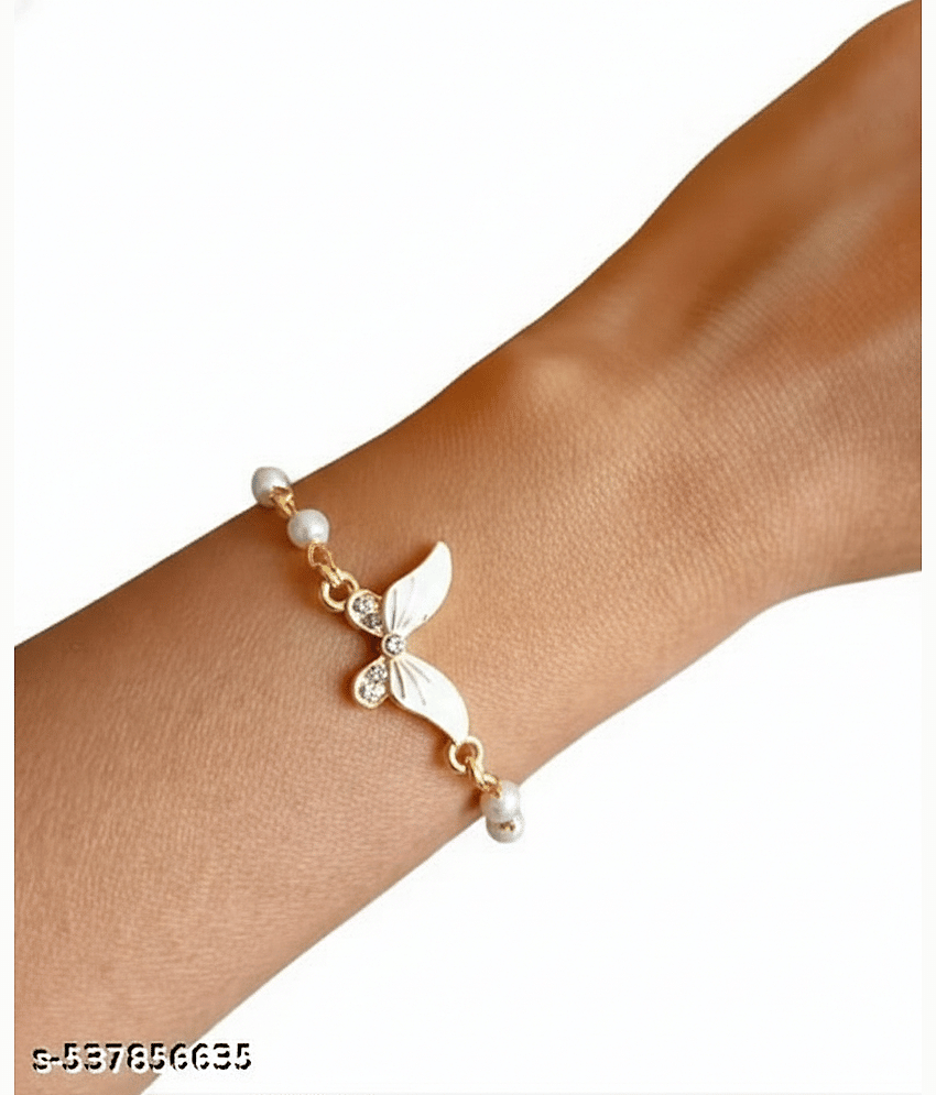 Dzinetrendz Gold Bracelet ( Pack of 1 ) - Bangles & Bracelets | Buy online on ZillyBuy